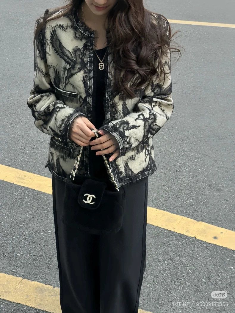 Chanel Chanel 20k black lace emass jacket Size XXS / US 00 / IT 34 - 6 Thumbnail
