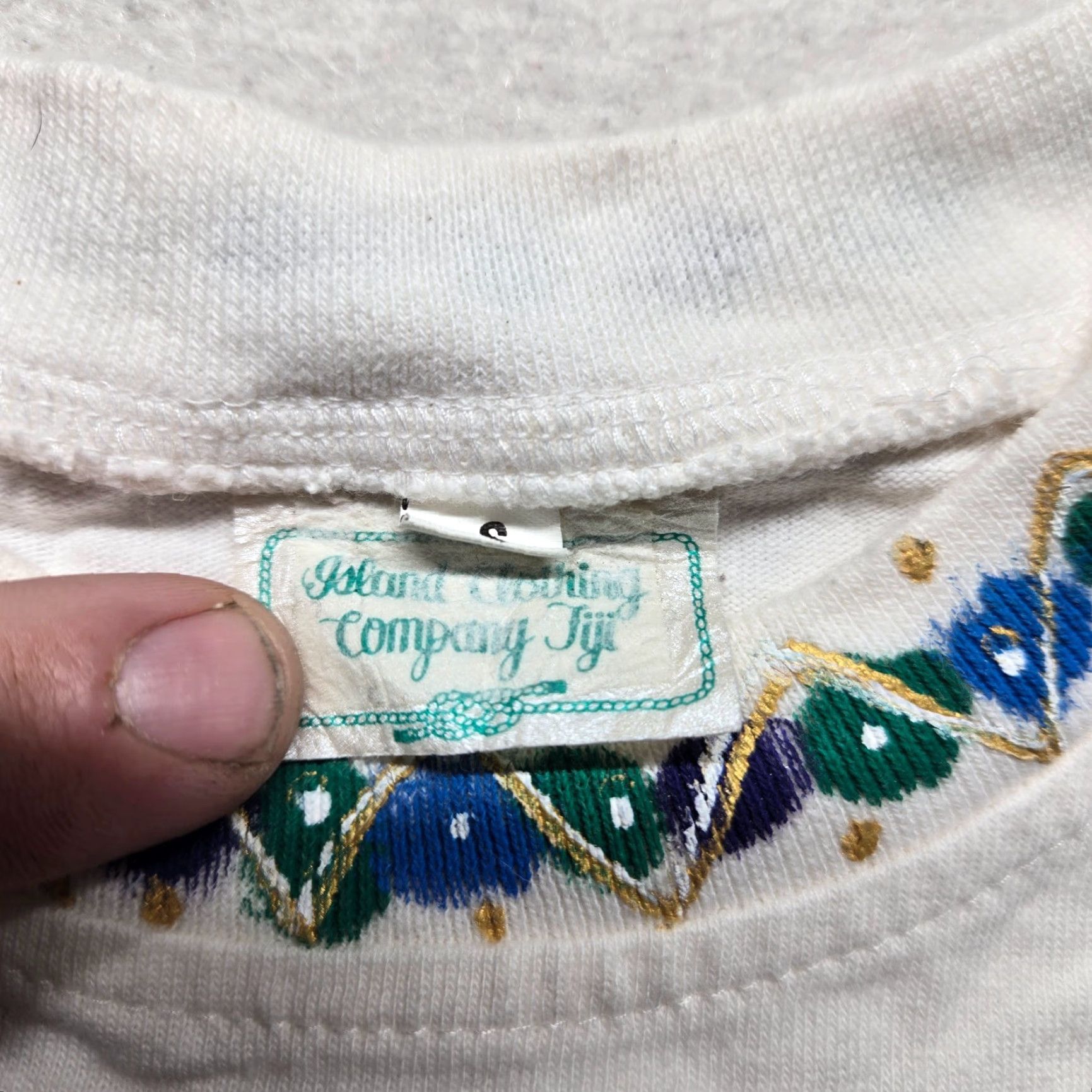 Vintage VINTAGE FUJ Original Shirt Ocean White Short Sleeve Tee T-Shirt Adult S Small L 1990s United States Mens Womens Boys Girls Size US L / EU 52-54 / 3 - 3 Thumbnail