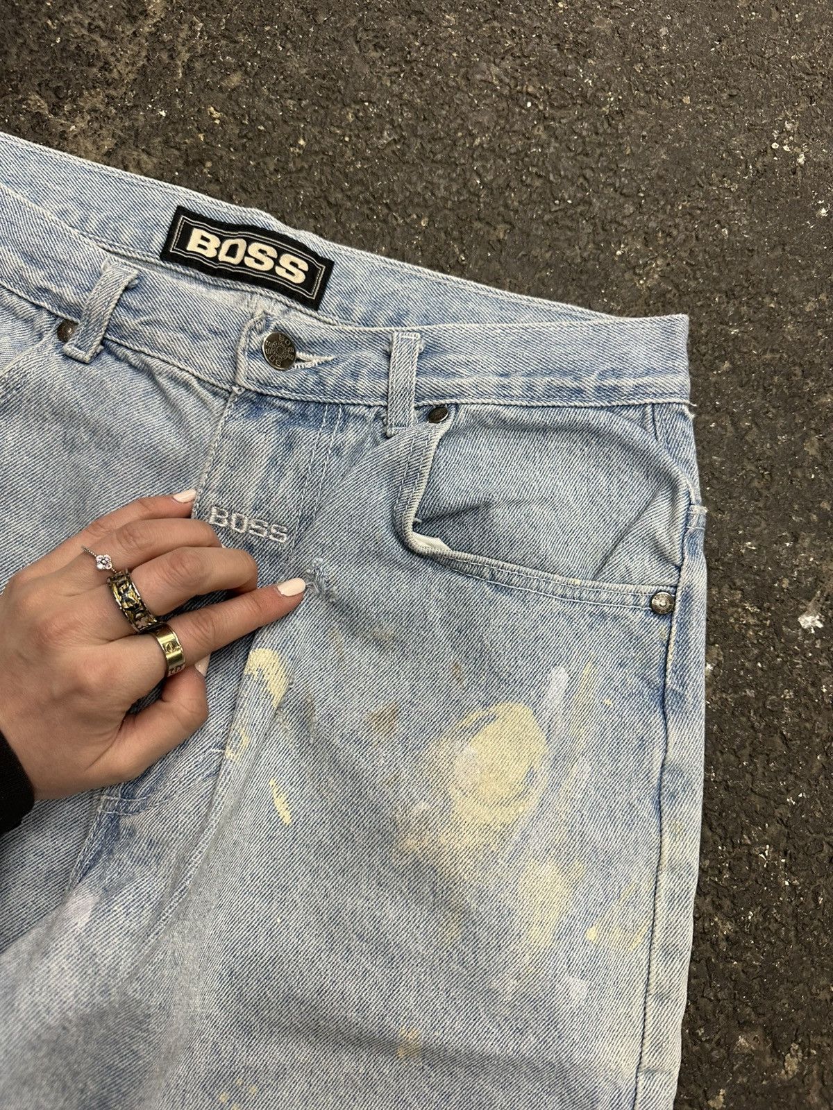 Hugo Boss × Vintage Y2K boss baggy jorts Size US 28 / EU 44 - 6 Thumbnail
