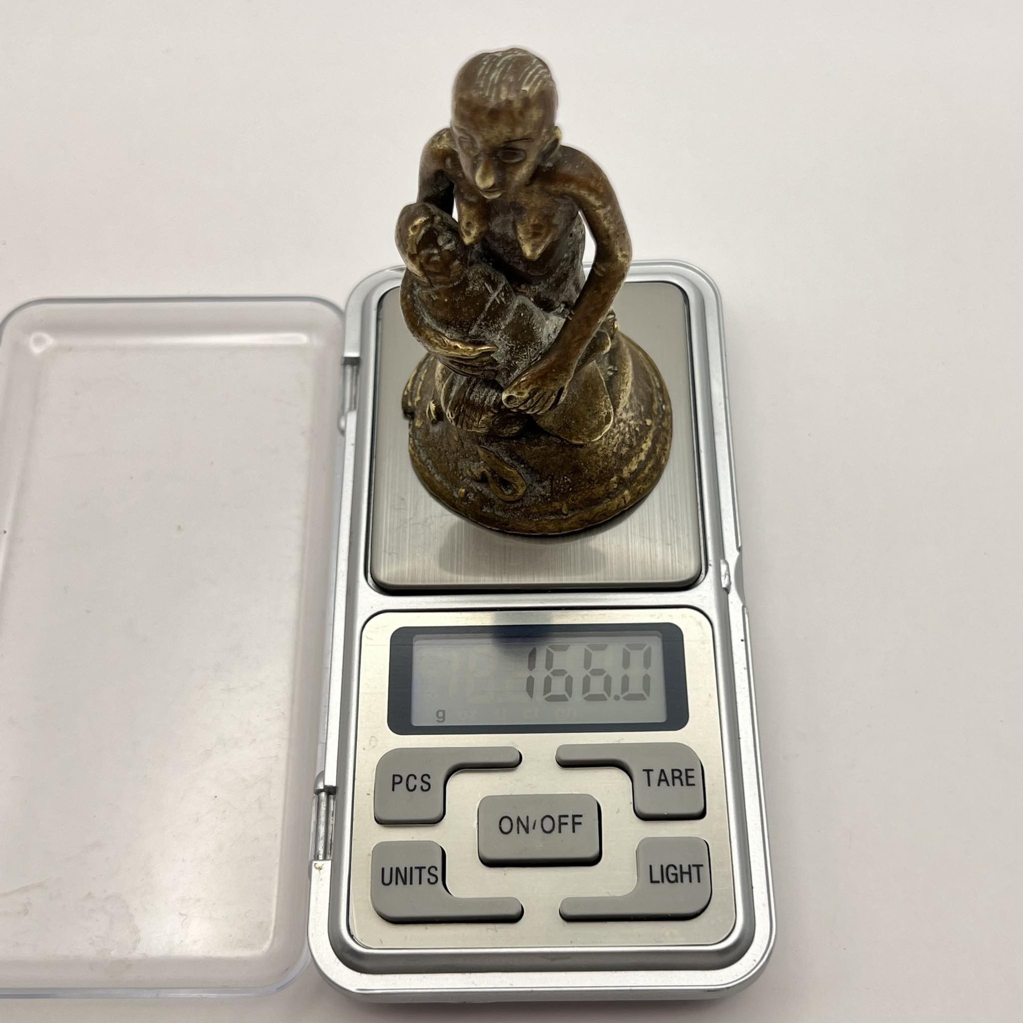 Vintage Antique Cast Bronze Brass Decor Figure primitive Size ONE SIZE - 9 Thumbnail