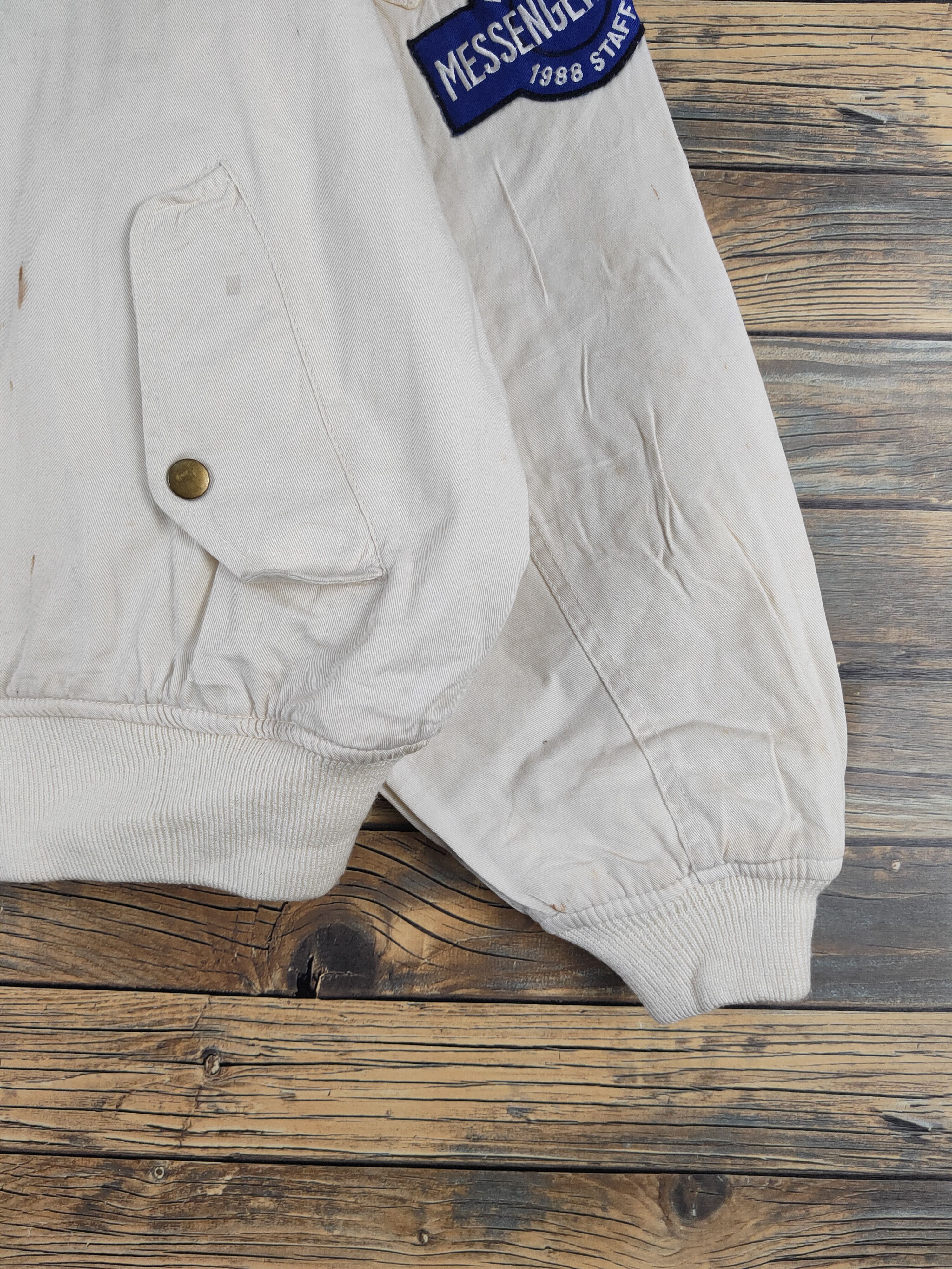 Japanese Brand Big Volunt racing Ivory Jackets vintage #W2051 Size US XL / EU 56 / 4 - 8 Thumbnail