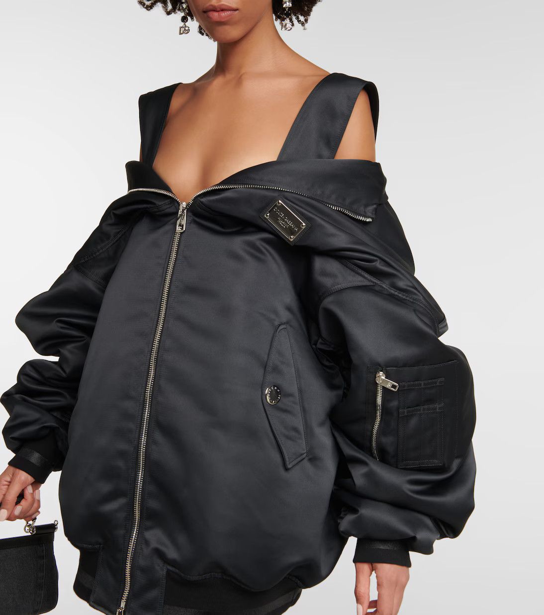 Dolce & Gabbana o1y0825 Crewneck Coat in Black Size XS / US 0-2 / IT 36-38 - 4 Thumbnail