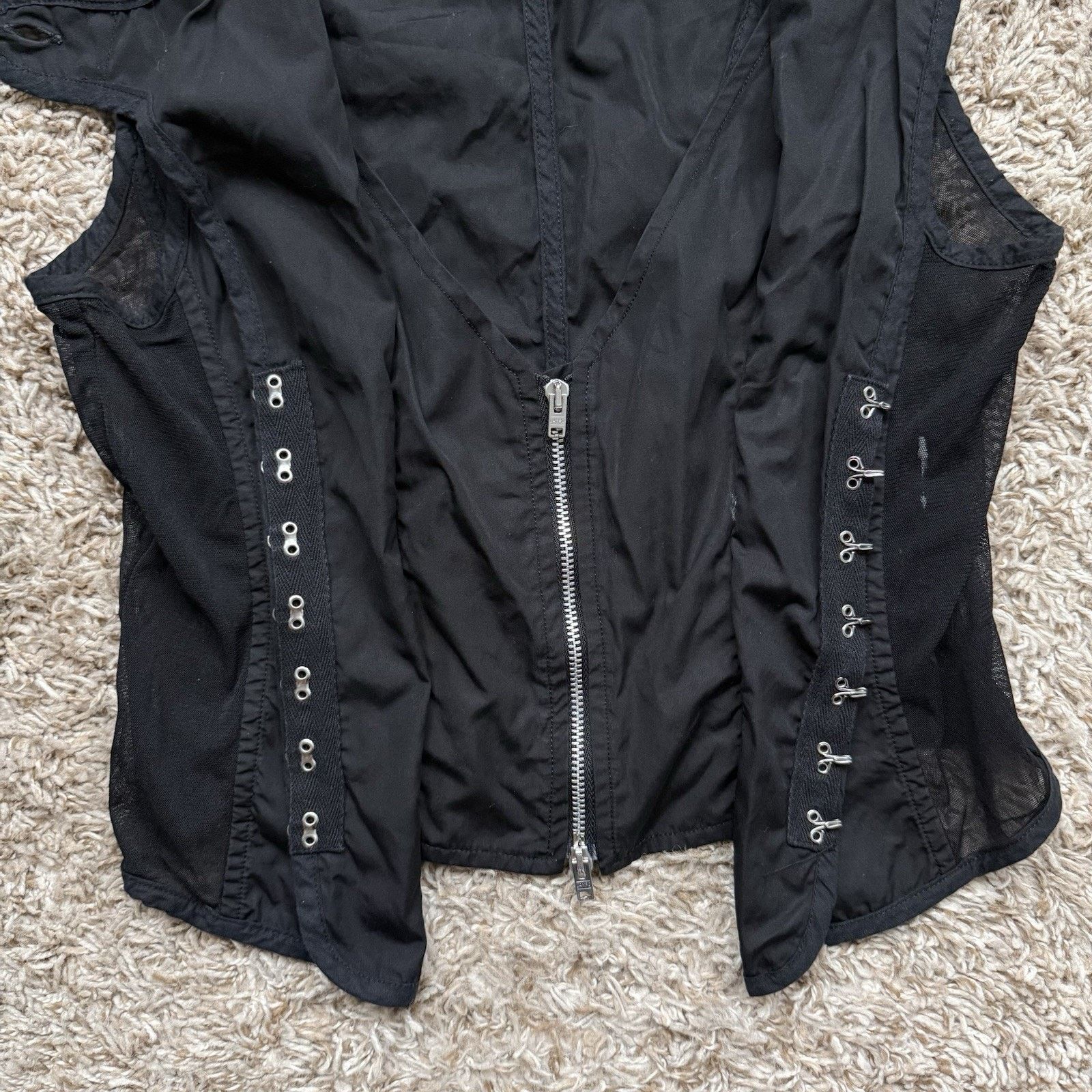 Our Legacy $420 Our Legacy Corset Vest Black All Day Poplin Size M Size M / US 6-8 / IT 42-44 - 5 Thumbnail