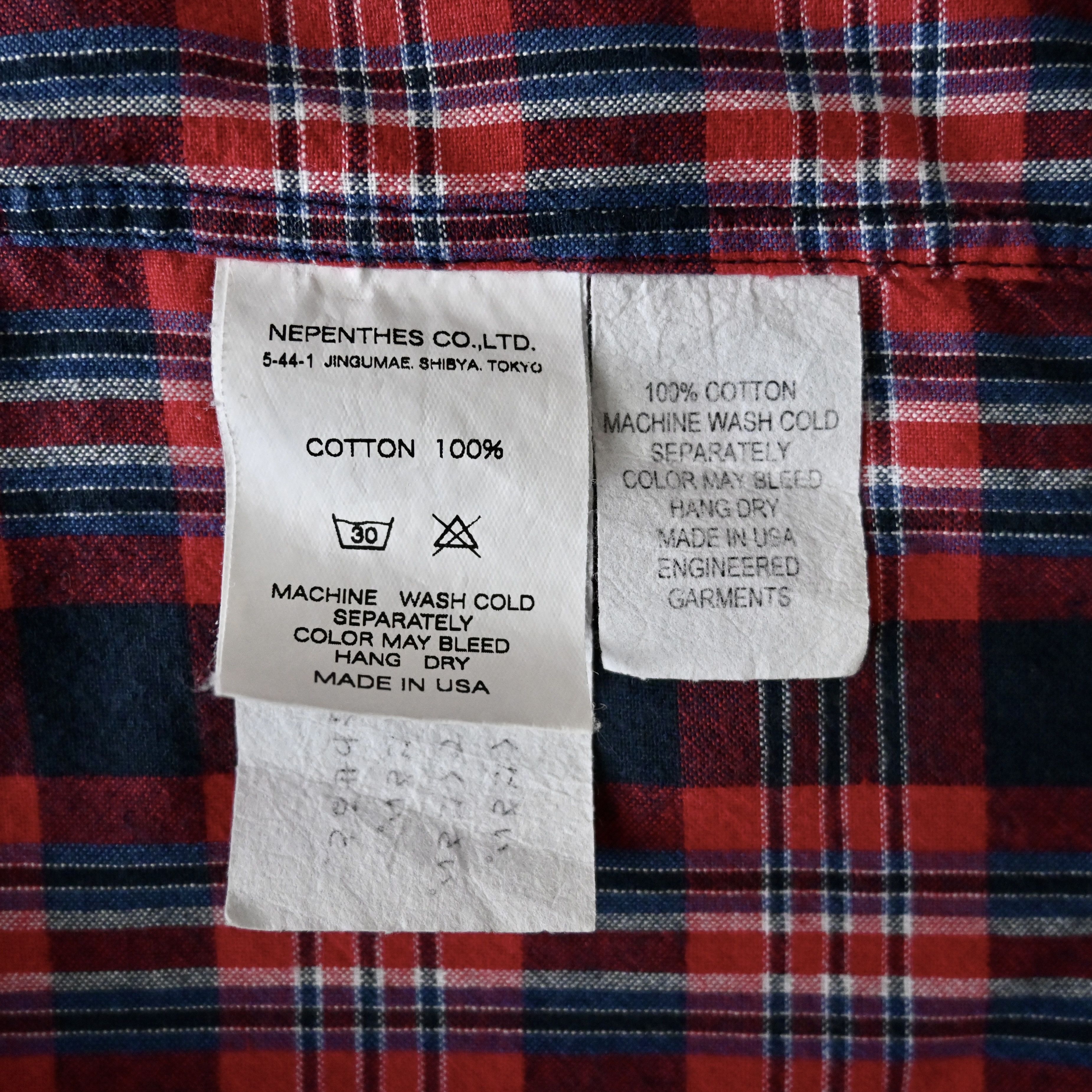 Engineered Garments 2000s ENGINEERED GARMENTS plaid cotton short sleeve BD shirt Size US M / EU 48-50 / 2 - 15 Thumbnail