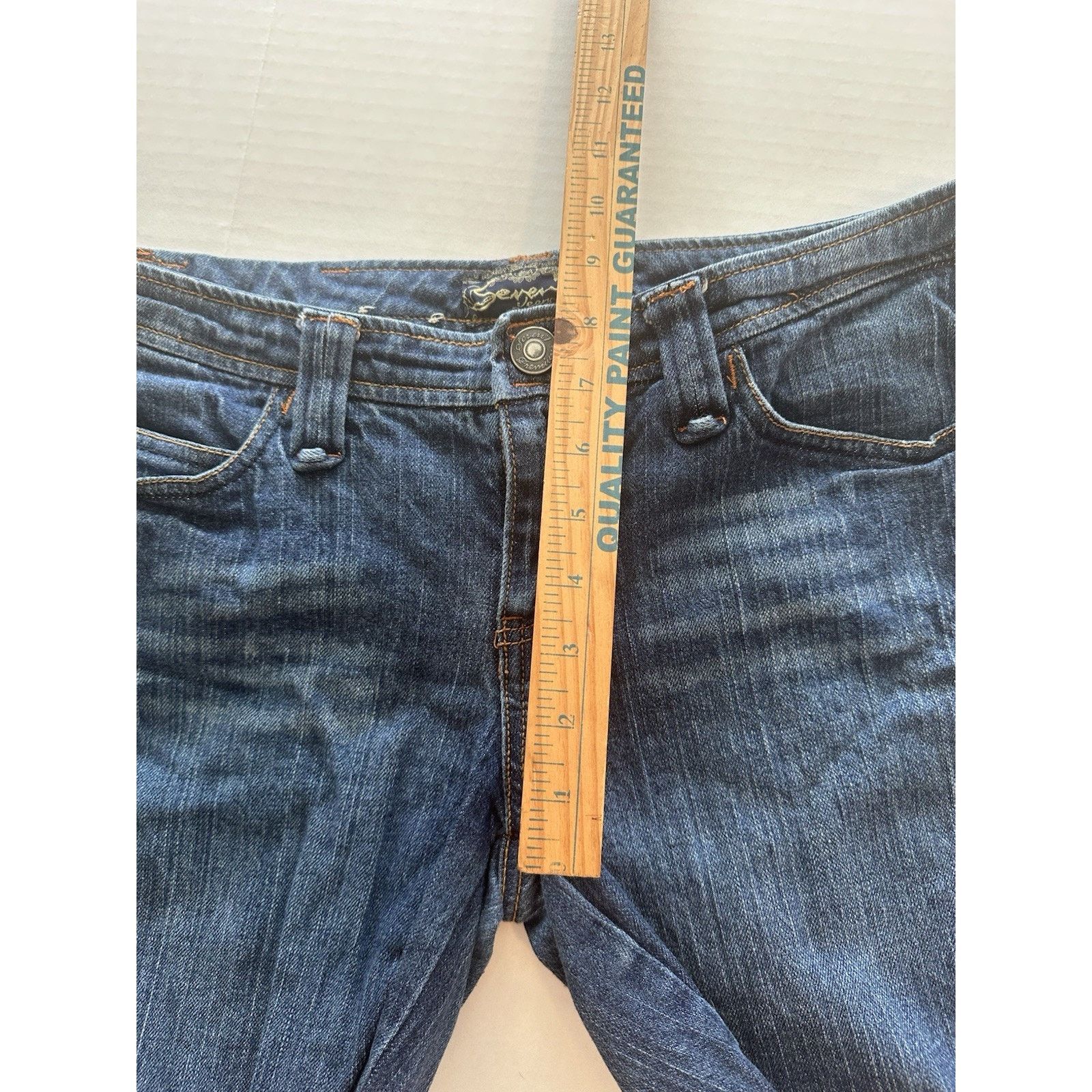 Seven 7 Seven7 Jeans Women's Denim Shorts Sz 30 Cutoff Summer Size 30" / US 8 / IT 44 - 12 Thumbnail