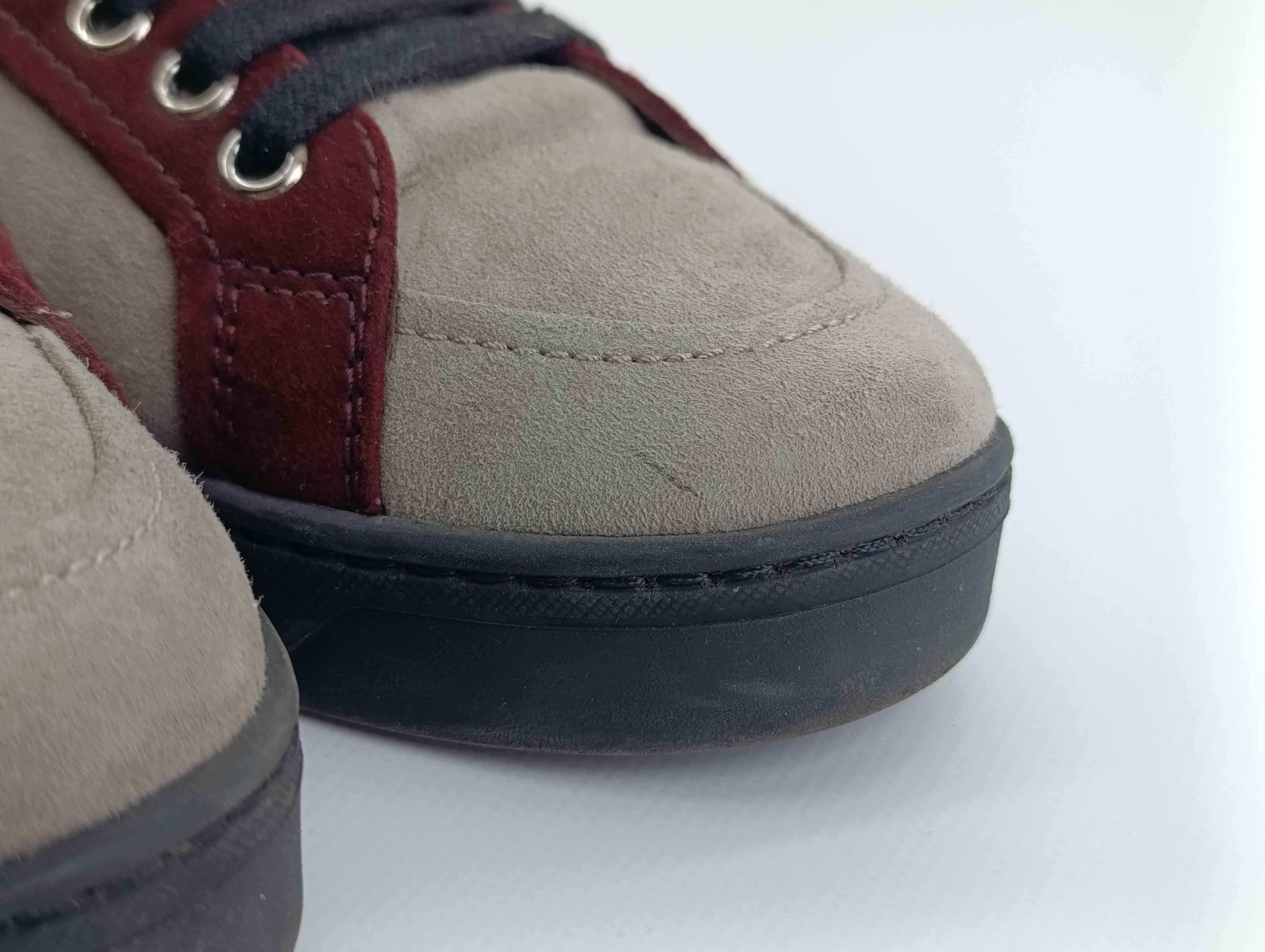 Prada PRADA WOMENS SUEDE ANKLE BOOTS LACE UP HIGH-TOP SNEAKERS Size US 7.5 / IT 37.5 - 5 Thumbnail