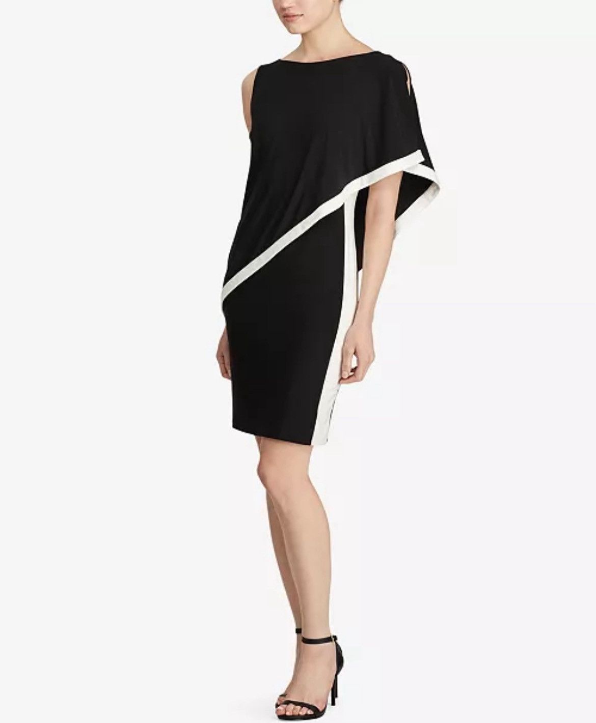 Ralph Lauren Lauren Ralph Lauren Colorblocked Overlay Dress Size M / US 6-8 / IT 42-44 - 1 Thumbnail