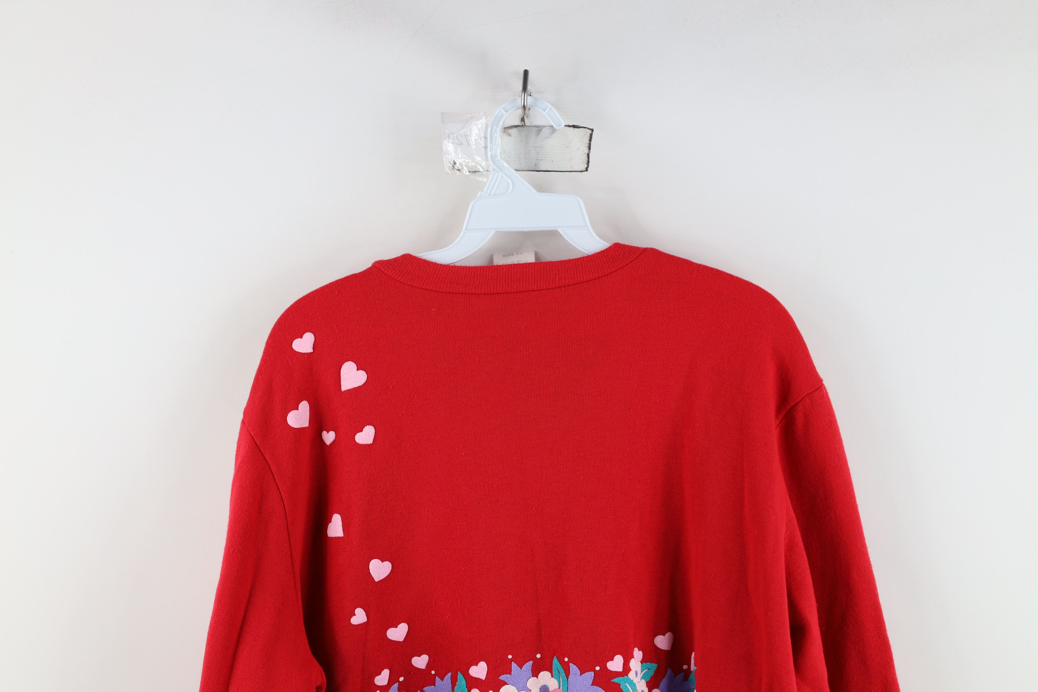 Vintage Vintage 90s Streetwear Cat Kitten Puff Paint Sweatshirt USA Size M / US 6-8 / IT 42-44 - 14 Thumbnail