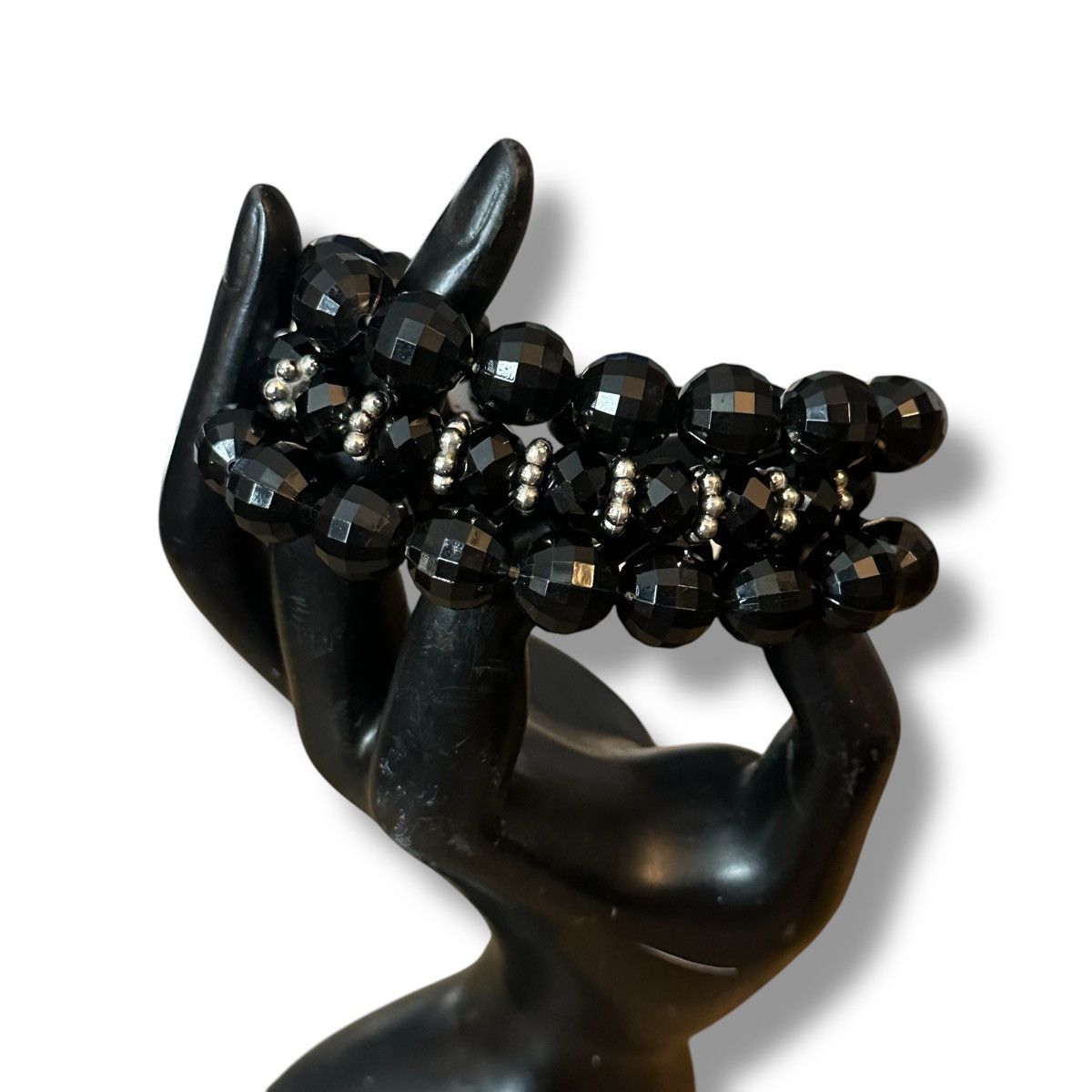 Other Black faceted bead stretch bracelets Size ONE SIZE - 3 Thumbnail