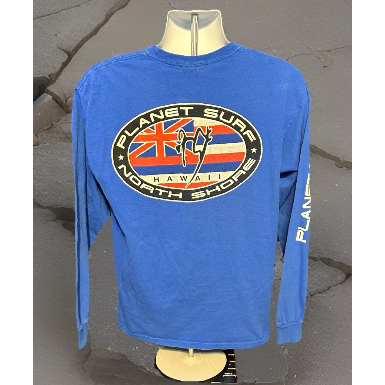 Doublet VINTAGE Planet Surf North Shore Hawaii Long Sleeve Shirt Men L Blue Double Side Size US L / EU 52-54 / 3 - 5 Thumbnail