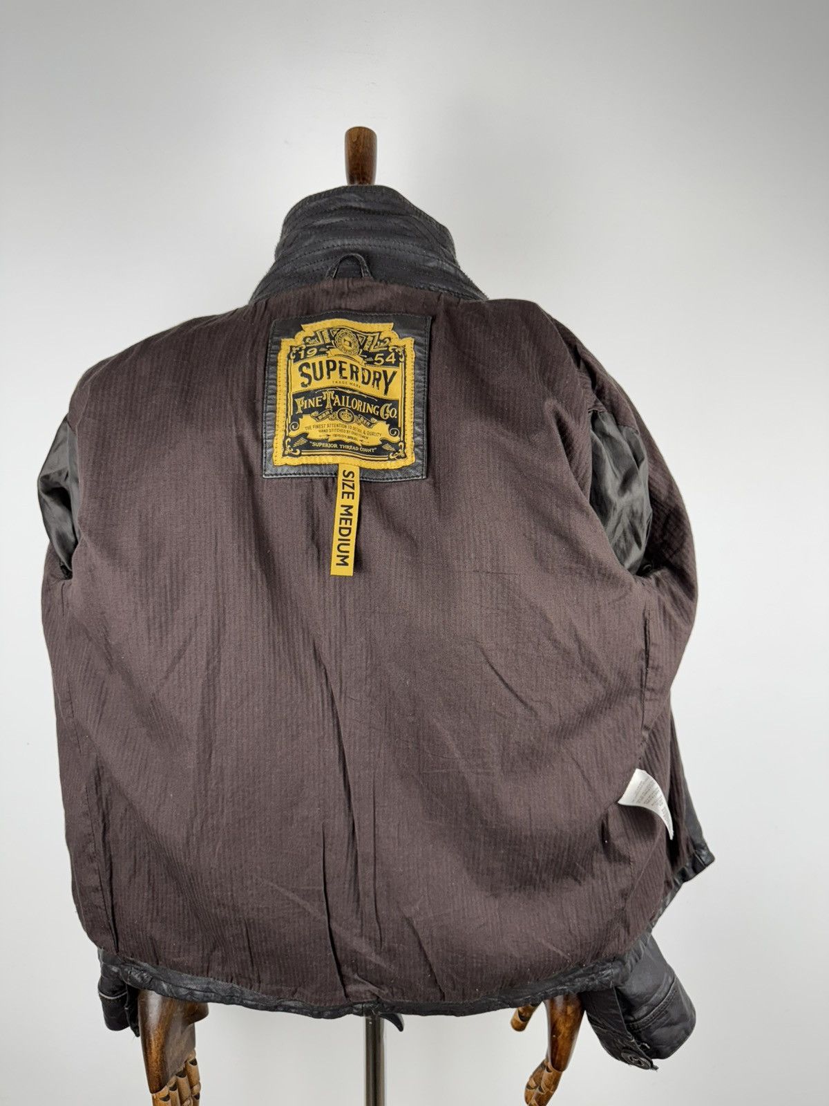 Superdry Men’s Vintage SuperDry Leather Jacket size M Size US M / EU 48-50 / 2 - 7 Thumbnail