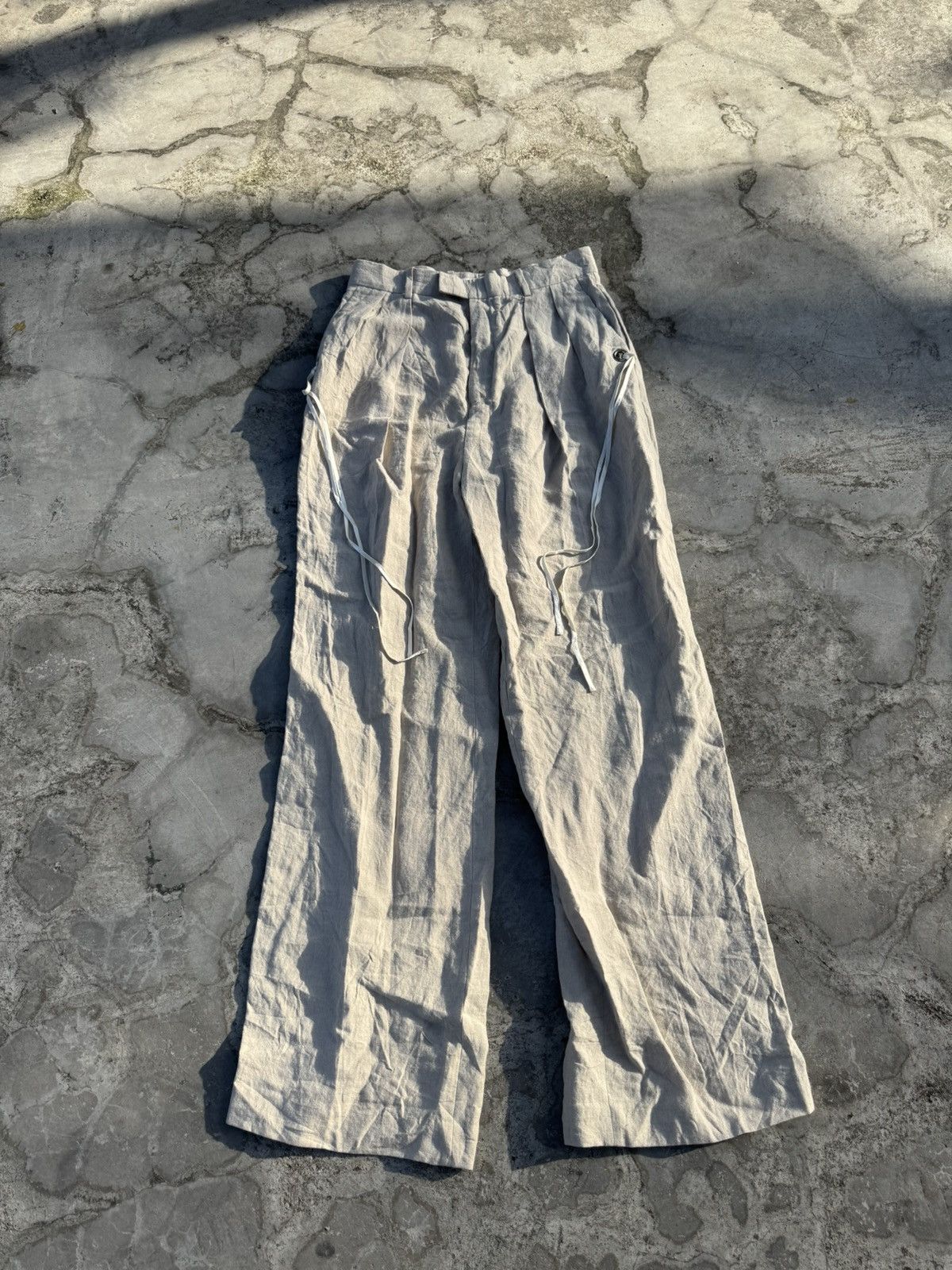JW Anderson JW Anderson Linen Trousers 30/31 waist Size US 31 - 1 Thumbnail