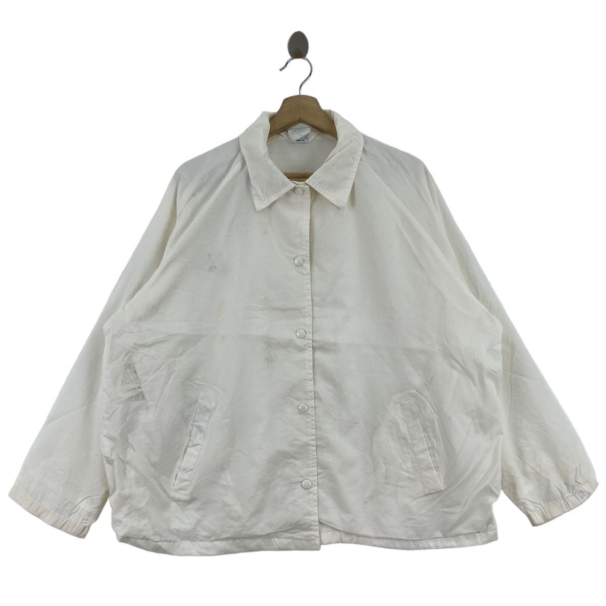 Other Vintage BLAIR WARREN USA White Windbreaker Coach Jacket Size US XL / EU 56 / 4 - 1 Thumbnail