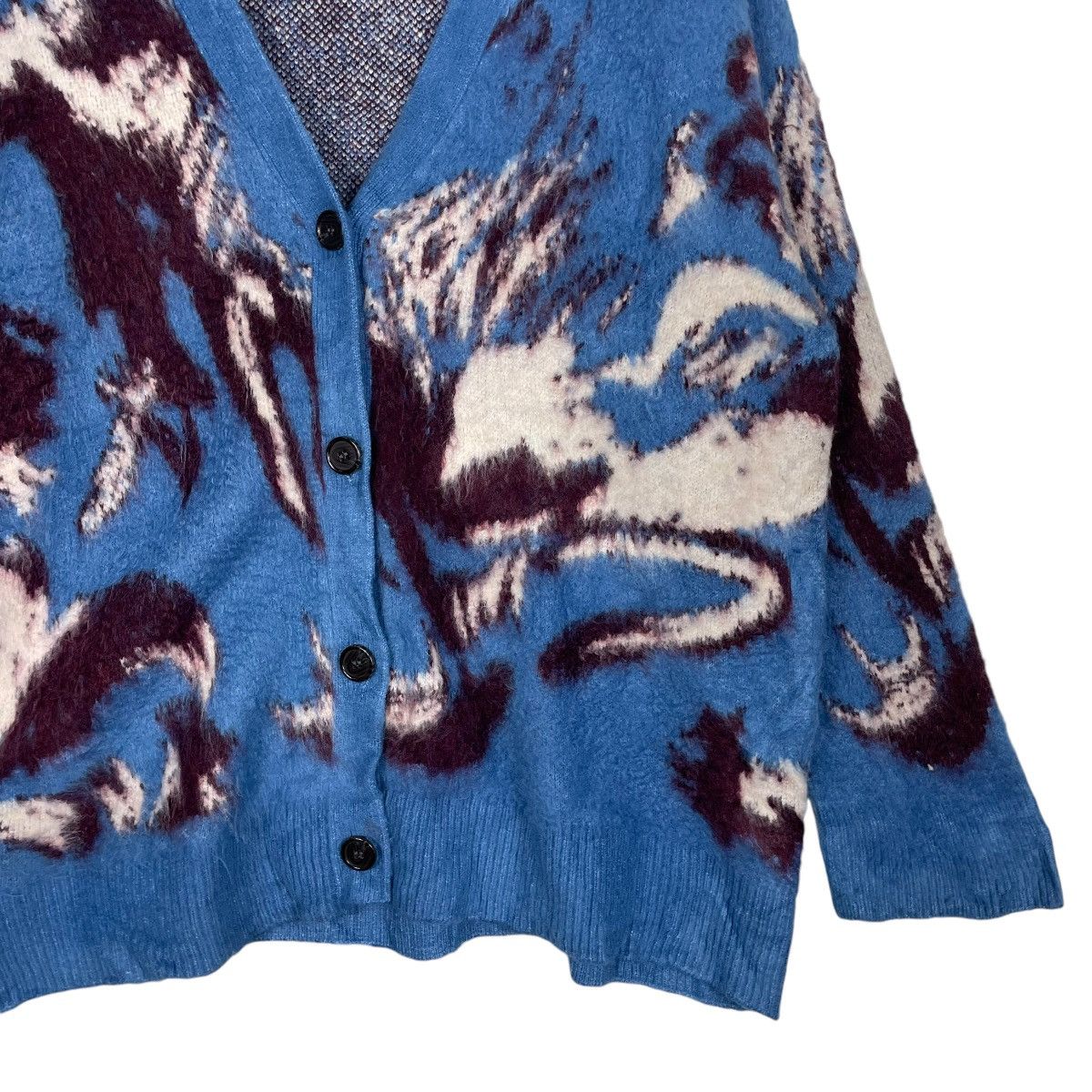 Designer × Japanese Brand × LOWRYS FARM 💥LAWRYS FARM POP ART KNIT CARDIGAN Size US XL / EU 56 / 4 - 4 Thumbnail