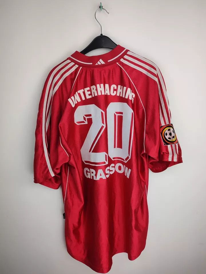 Vintage Vintage SpVgg Unterhach 1998/00 HOME #Grassow Matchworn Size US XXL / EU 58 / 5 - 15 Thumbnail