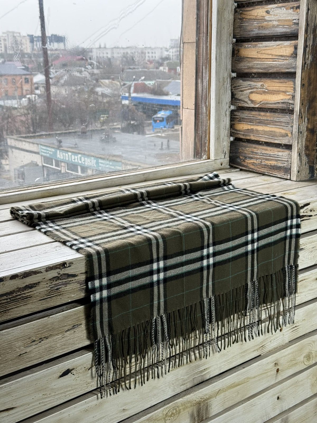Vintage 90s Burberry Scarf / Muffler / Neckwear