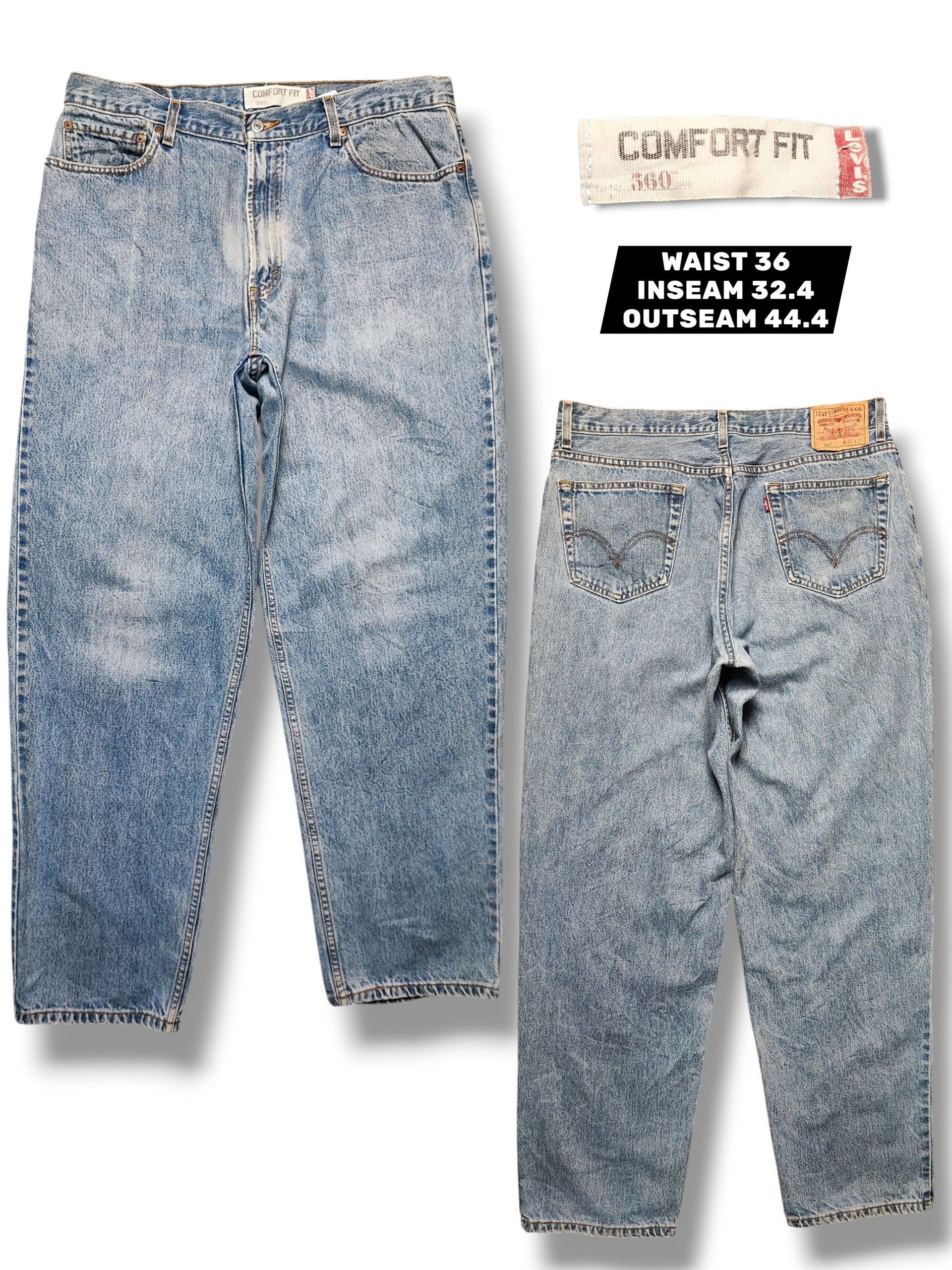 Levi's Vintage Levi's 560 Baggy Light Wash Thrashed Distressed ERD Size US 36 / EU 52 - 1 Thumbnail