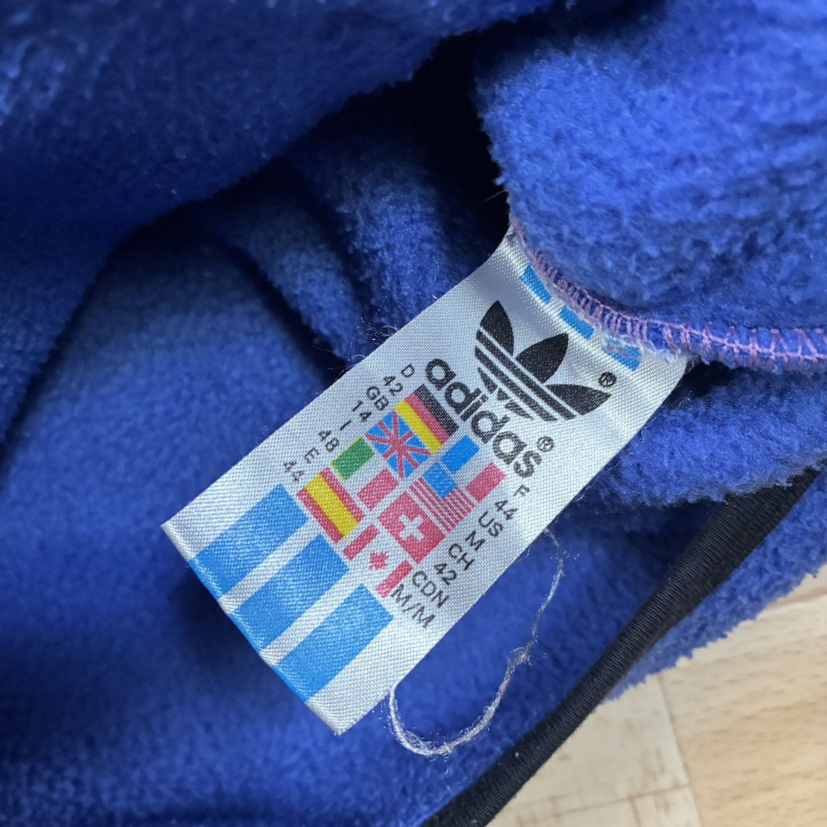 Adidas Men’s Vintage 90s Adidas Fleece Hoodie Size M-L Size US L / EU 52-54 / 3 - 2 Thumbnail