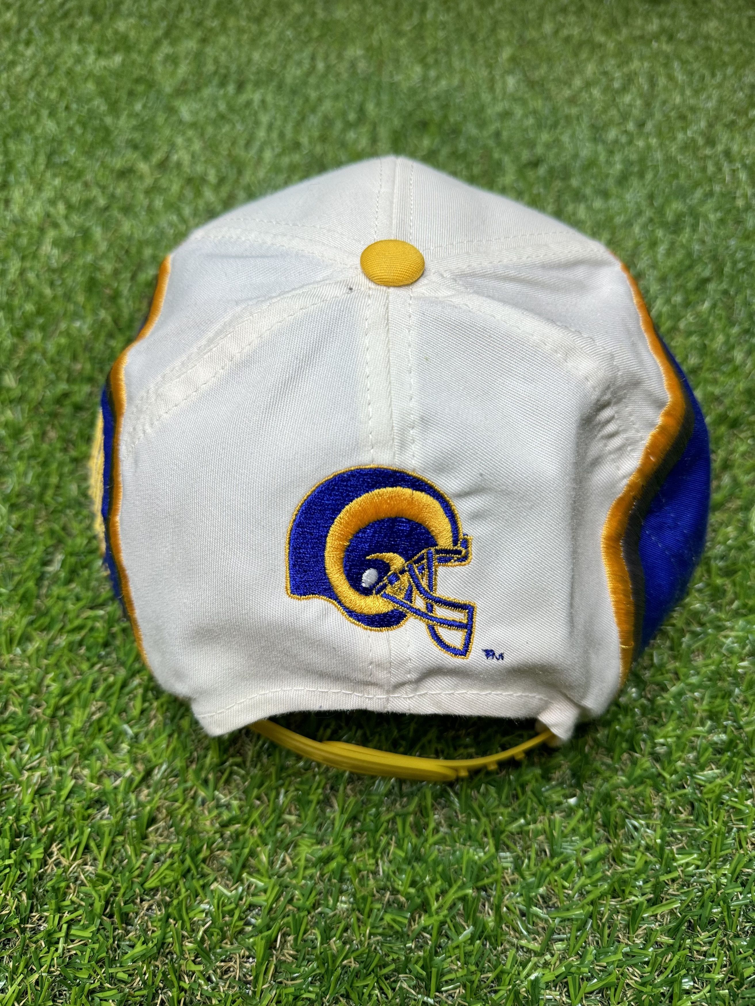 Vintage VTG St.Louis Rams Helmet Pattern Eastport Snapback Hat Size ONE SIZE - 4 Thumbnail
