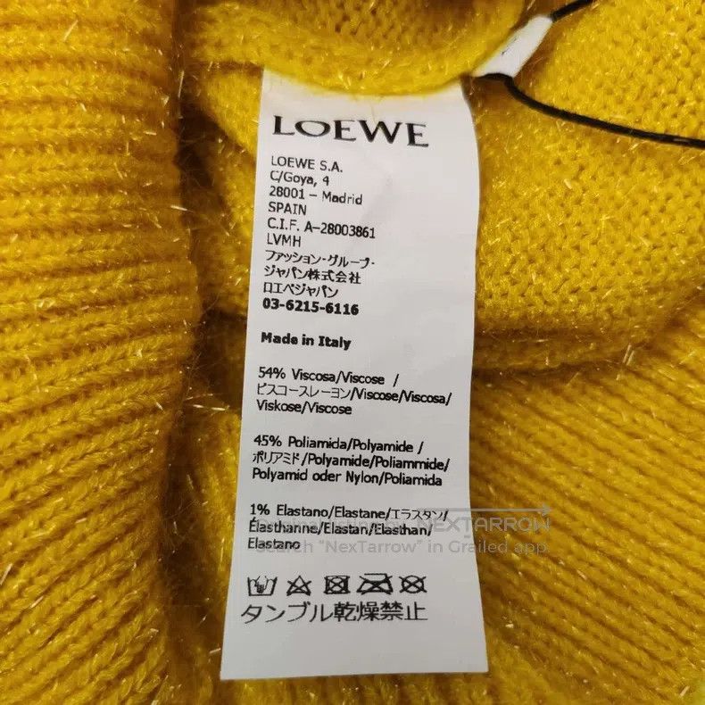 Loewe Loewe Yellow knitwear Size XS / US 0-2 / IT 36-38 - 7 Thumbnail