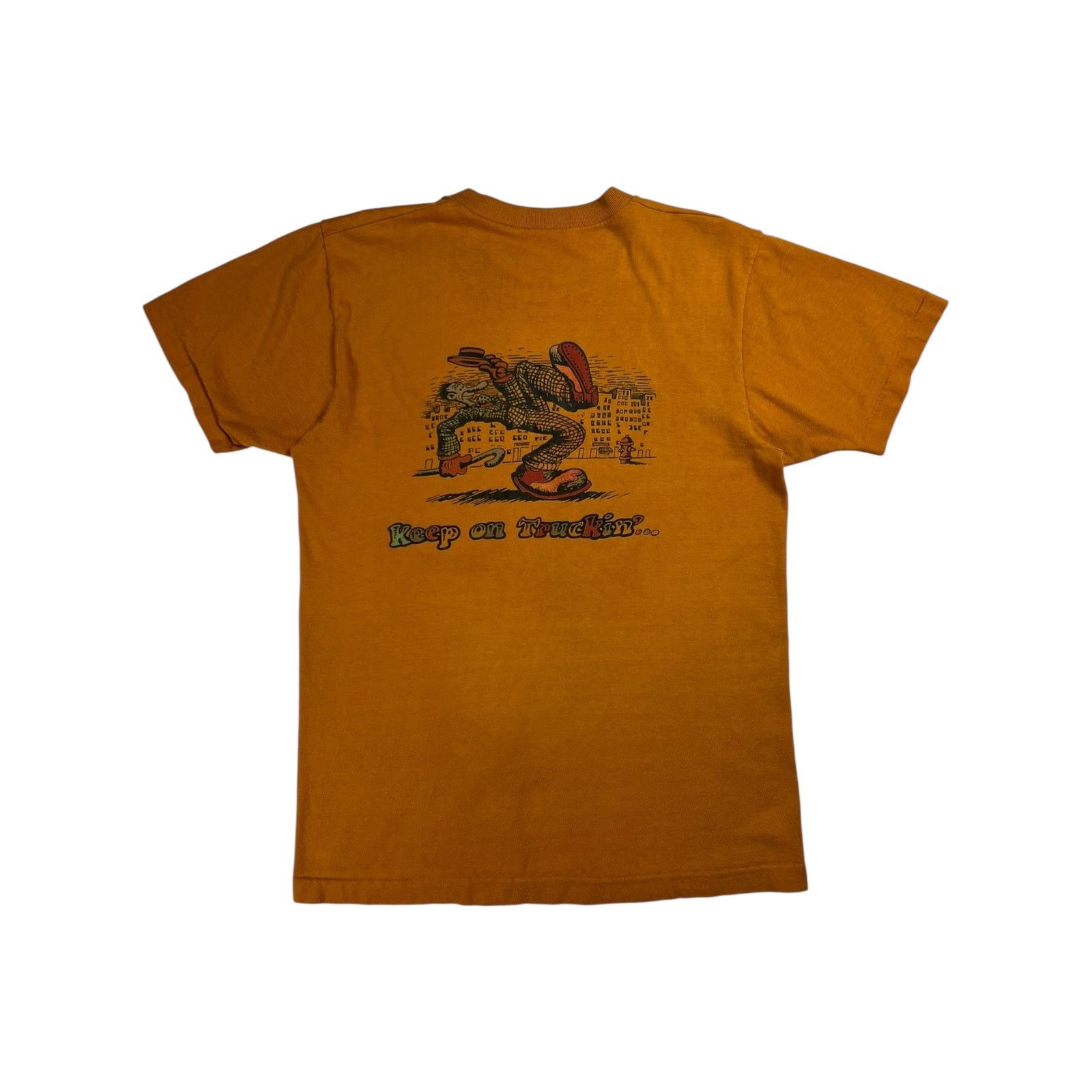 Vintage Vintage 1970s Keep On Truckin’ Robert Crumb art selvage tee Size US M / EU 48-50 / 2 - 1 Thumbnail