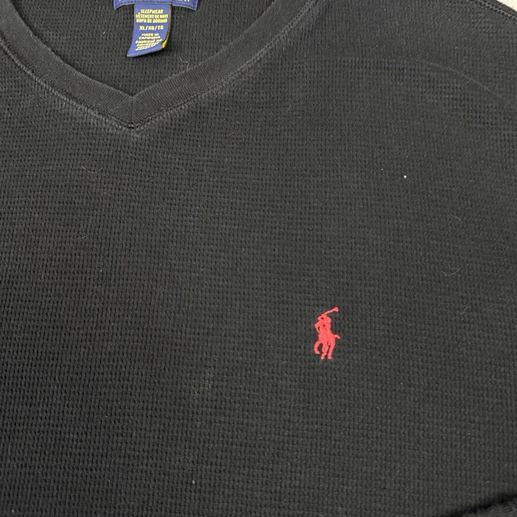 Ralph Lauren Polo Ralph Lauren Shirt Mens XL Black Thermal Long Sleeve Waffle Top Casual Pony Size US XL / EU 56 / 4 - 3 Thumbnail
