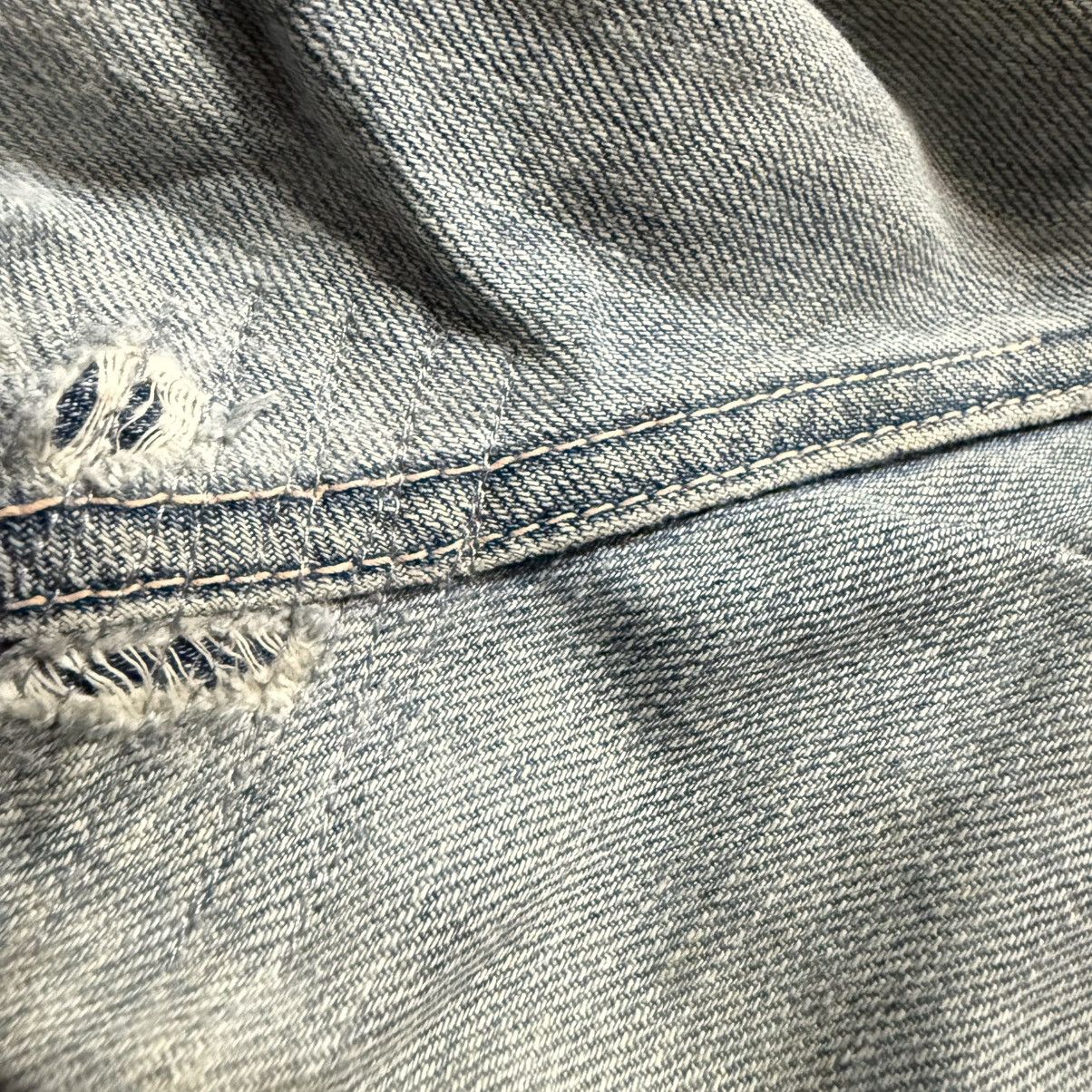 Japanese Brand 🔥🇯🇵 Archival Spellbound Domingo Distressed Fatique Denim Size US 35 - 9 Thumbnail