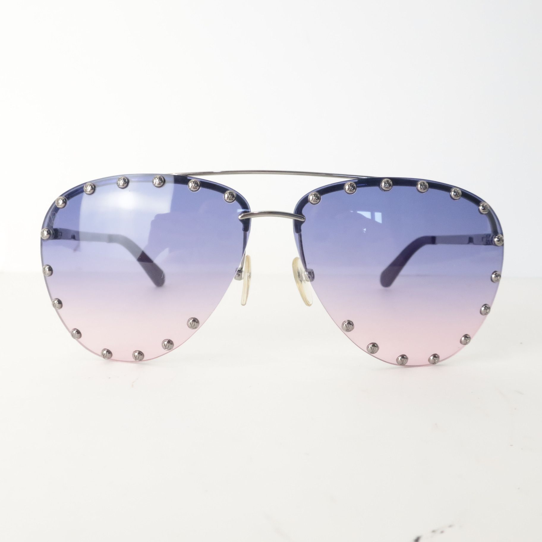 Louis Vuitton Louis Vuitton Pink Violet Party Sunglasses Size ONE SIZE - 2 Thumbnail