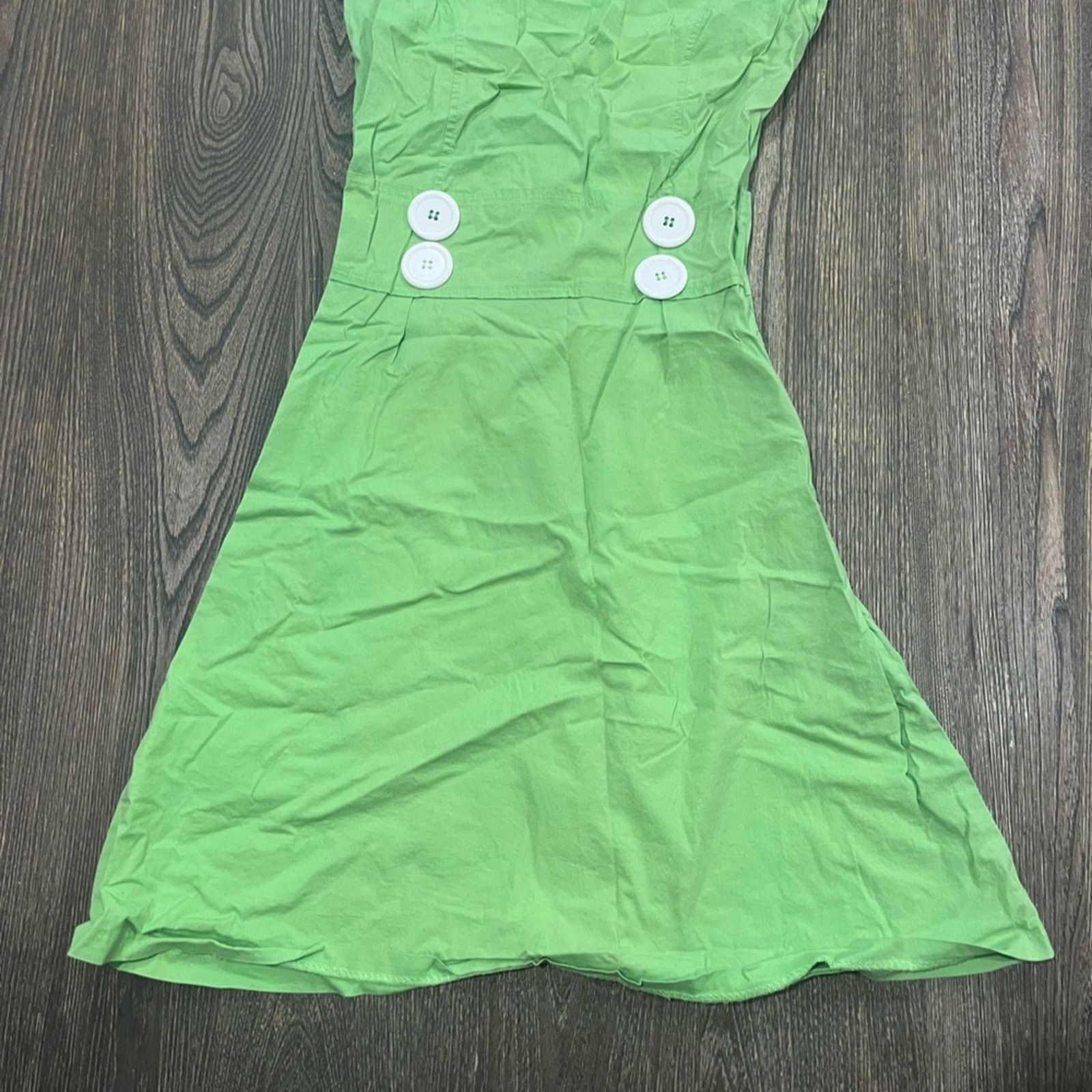Vintage Shabby Apple Midi Dress Short Cap Sleeve Round Neck Size 6 Size M / US 6-8 / IT 42-44 - 4 Thumbnail