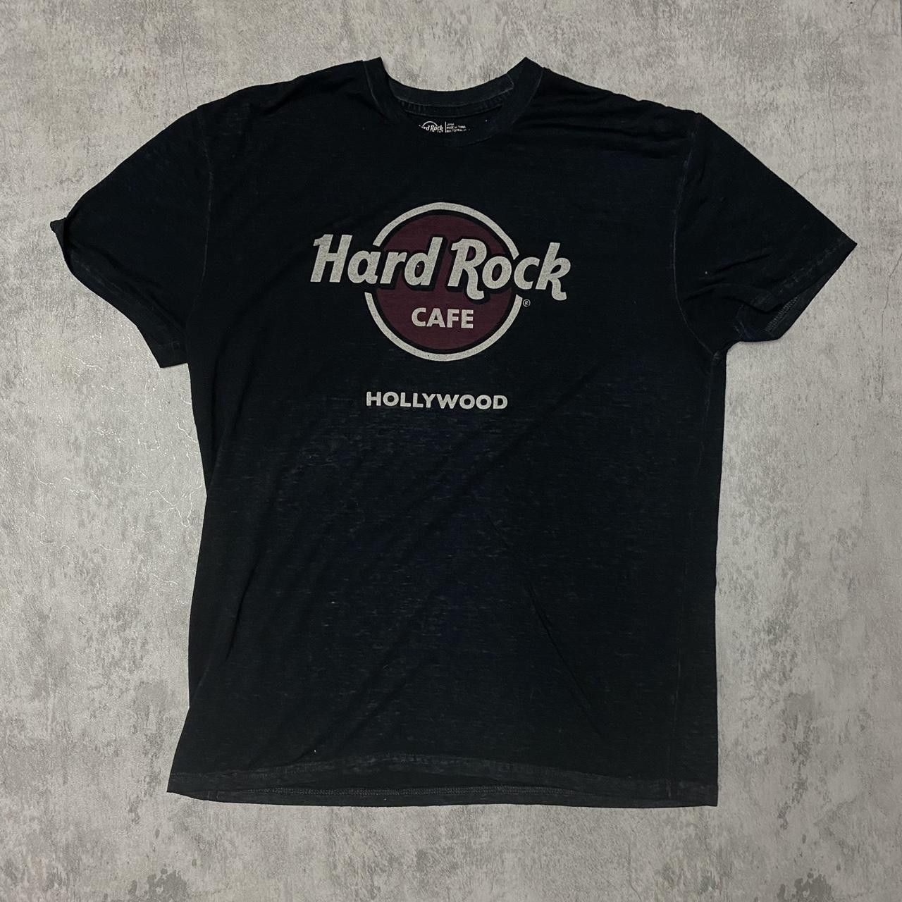 Hard Rock Cafe Black Hard Rock Cafe Hollywood T-Shirt #rockon Size US L / EU 52-54 / 3 - 1 Thumbnail
