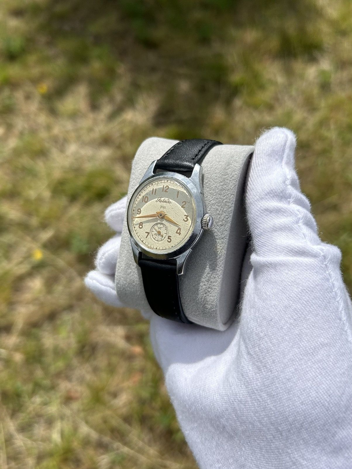 Vintage Vintage Watch Pobeda USSR Soviet Mechanical Authentic 1950s Size ONE SIZE - 5 Thumbnail