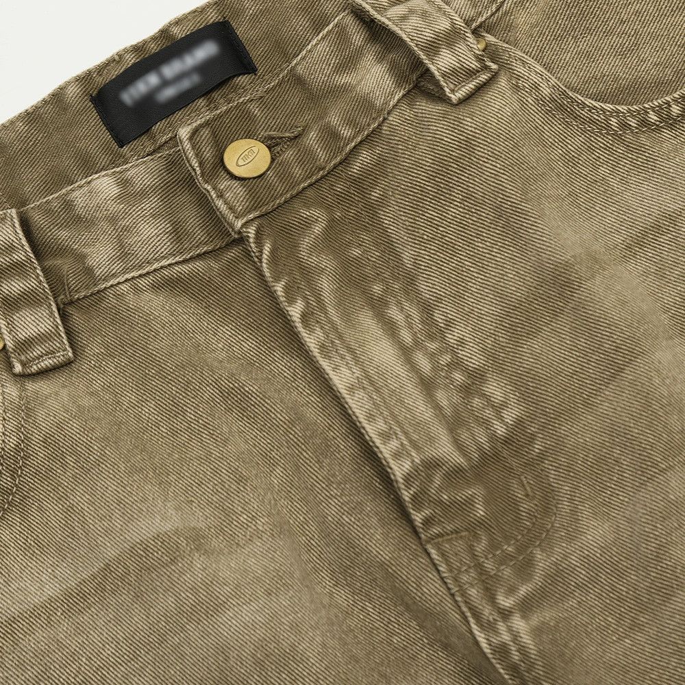 Jean American retro wide-leg washed distressed raw edge jeans Size US 32 / EU 48 - 3 Thumbnail