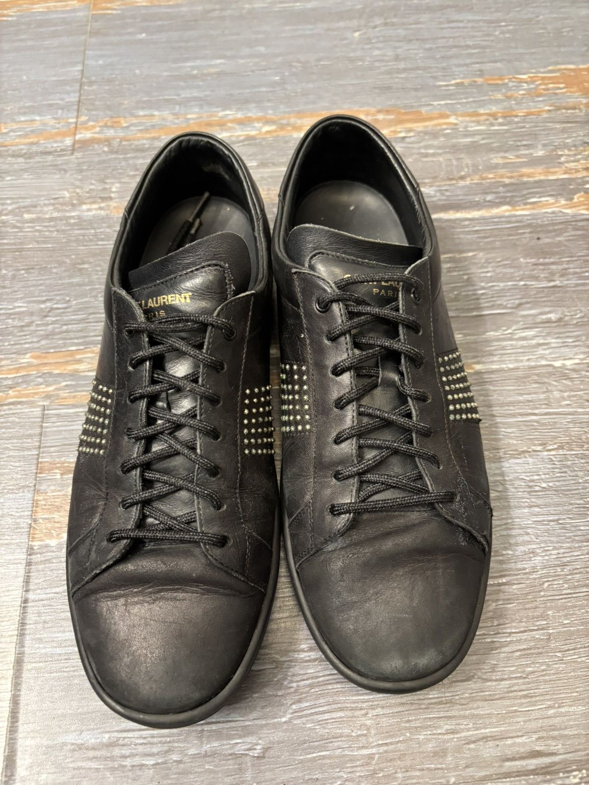 Saint Laurent Paris Saint Laurent SL10 Studded Low Top Sneaker Size 6 Size US 6 / EU 39 - 4 Thumbnail