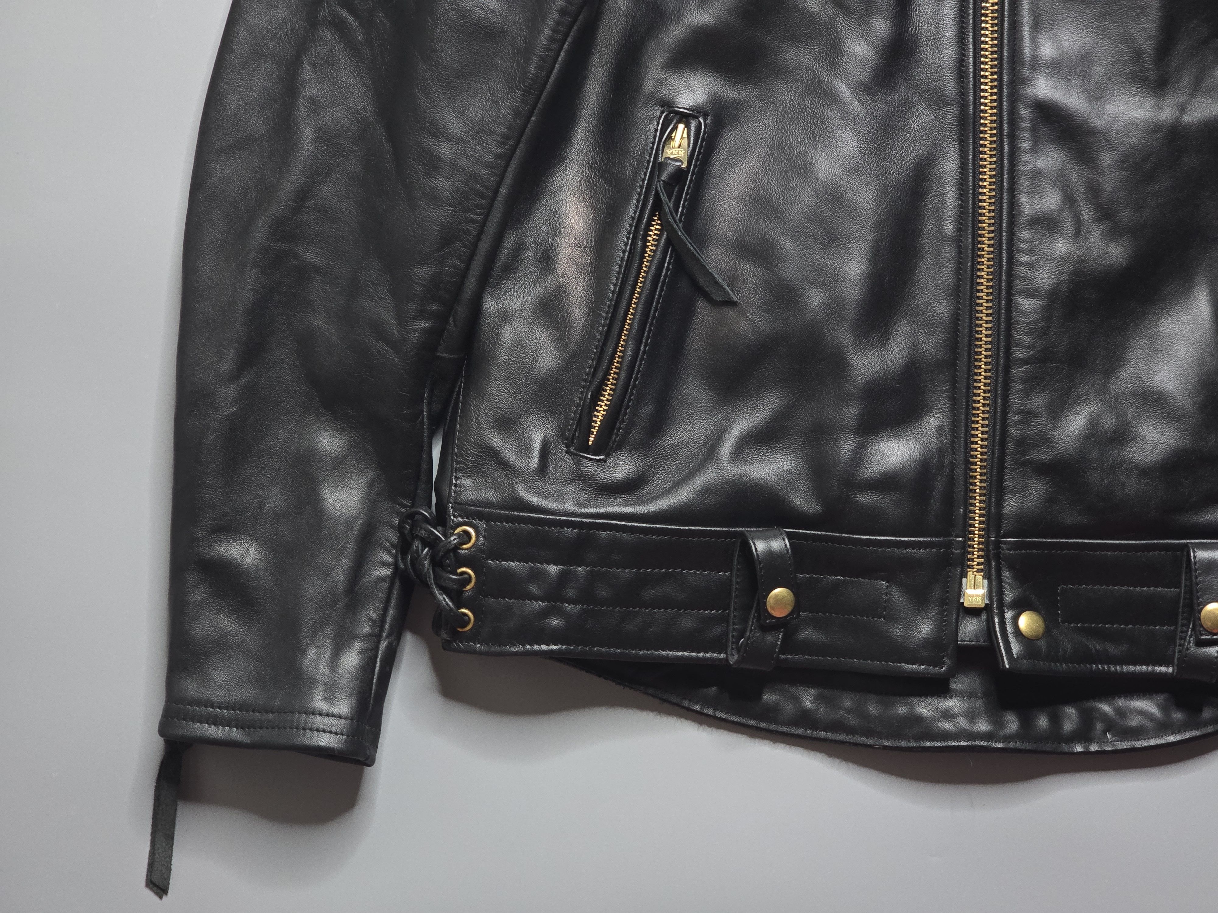ジャケット・アウター kadoya chw-jp Single leather jacket with collar | Kadoya official online