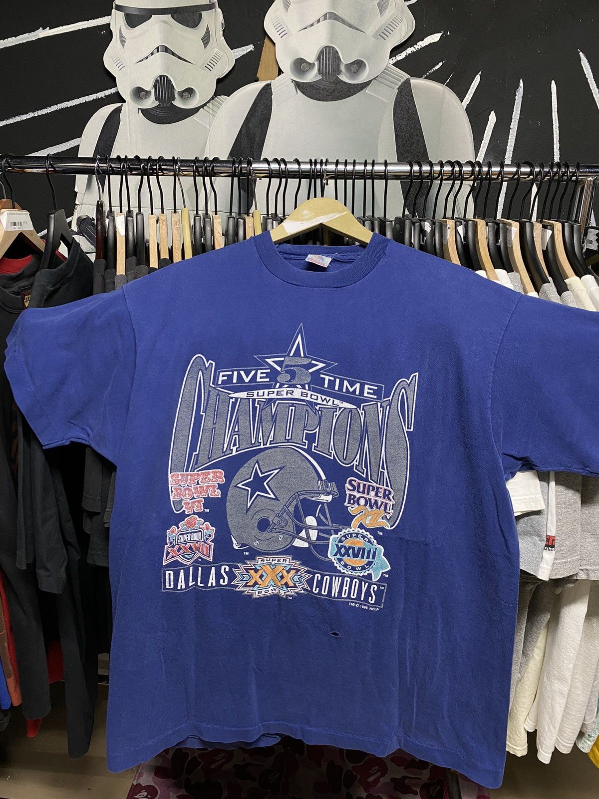 Vintage Vintage 90’s Dallas Cowboys Super Bowl Tee Shirt XLarge Size US XL / EU 56 / 4 - 2 Thumbnail