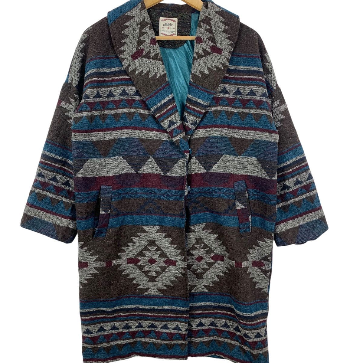 Other DENIFITS AZTEC NAVAJO Aboriginal Robe Coat Onsen Yukata Size L / US 10 / IT 46 - 5 Thumbnail