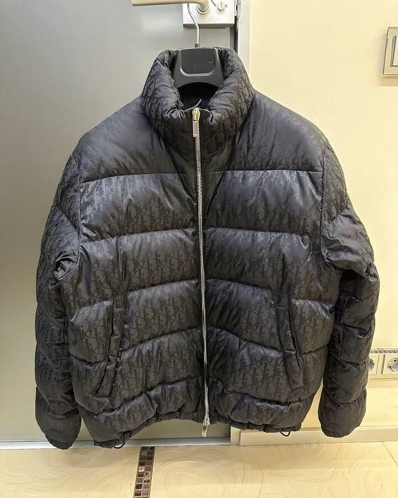 Dior Dior Oblique Monogram Puffer Black Jacket | Grailed