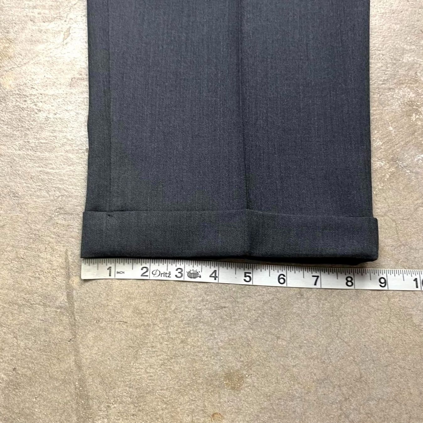 Vintage VINTAGE Slates Dress Pants Mens 34x30 90s Pleated Grey Trousers Size US 34 / EU 50 - 6 Thumbnail