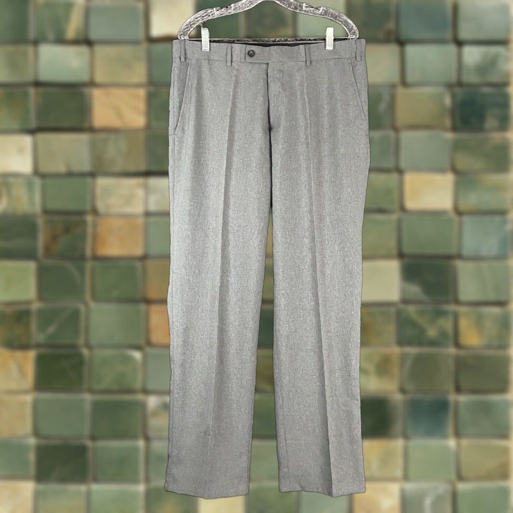 Vintage NEW Dressmann Trouser Gray Pants Men’s 34x32 Size US 34 / EU 50 - 1 Thumbnail