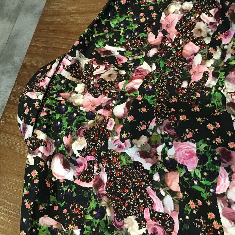 Givenchy Givenchy Flower Printed Patchwork Men's Shirt 2505-Nextarro Size US S / EU 44-46 / 1 - 5 Thumbnail