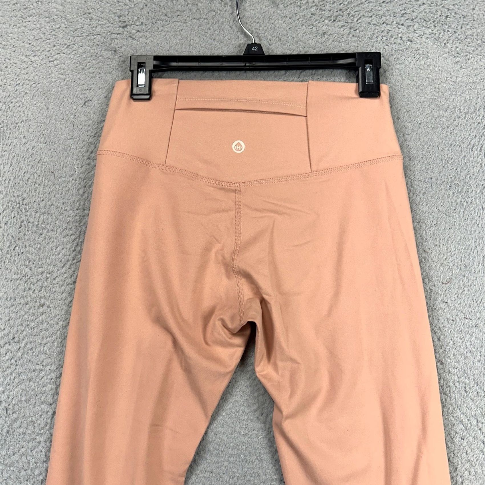 Vintage Hydro High Rise Leggings Womens Large Peach Pull On Stretch Yoga Exercise NEW Size 36" / US 14 / IT 50 - 3 Thumbnail