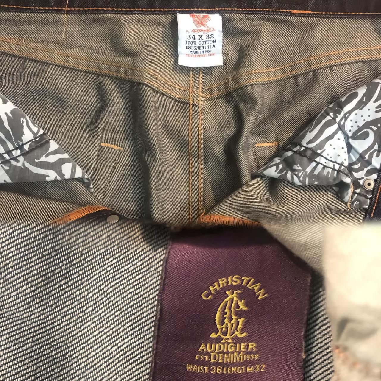 Ed Hardy Ed Hardy + Christian Audigier Jean Bundle Size US 34 / EU 50 - 4 Thumbnail