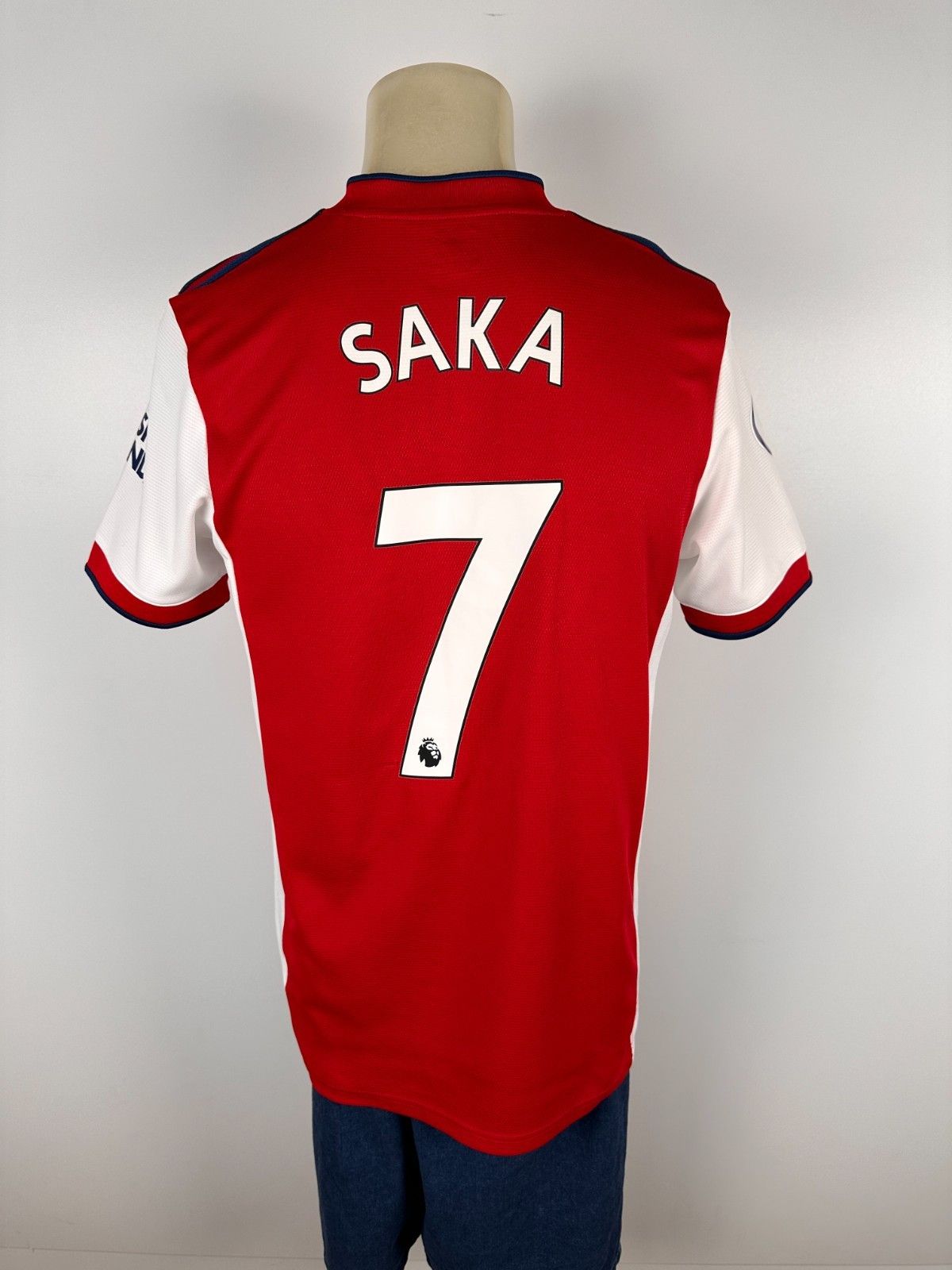 Adidas Arsenal 2021 Football Shirt Soccer Jersey #7 Saka Size M Size US M / EU 48-50 / 2 - 1 Thumbnail