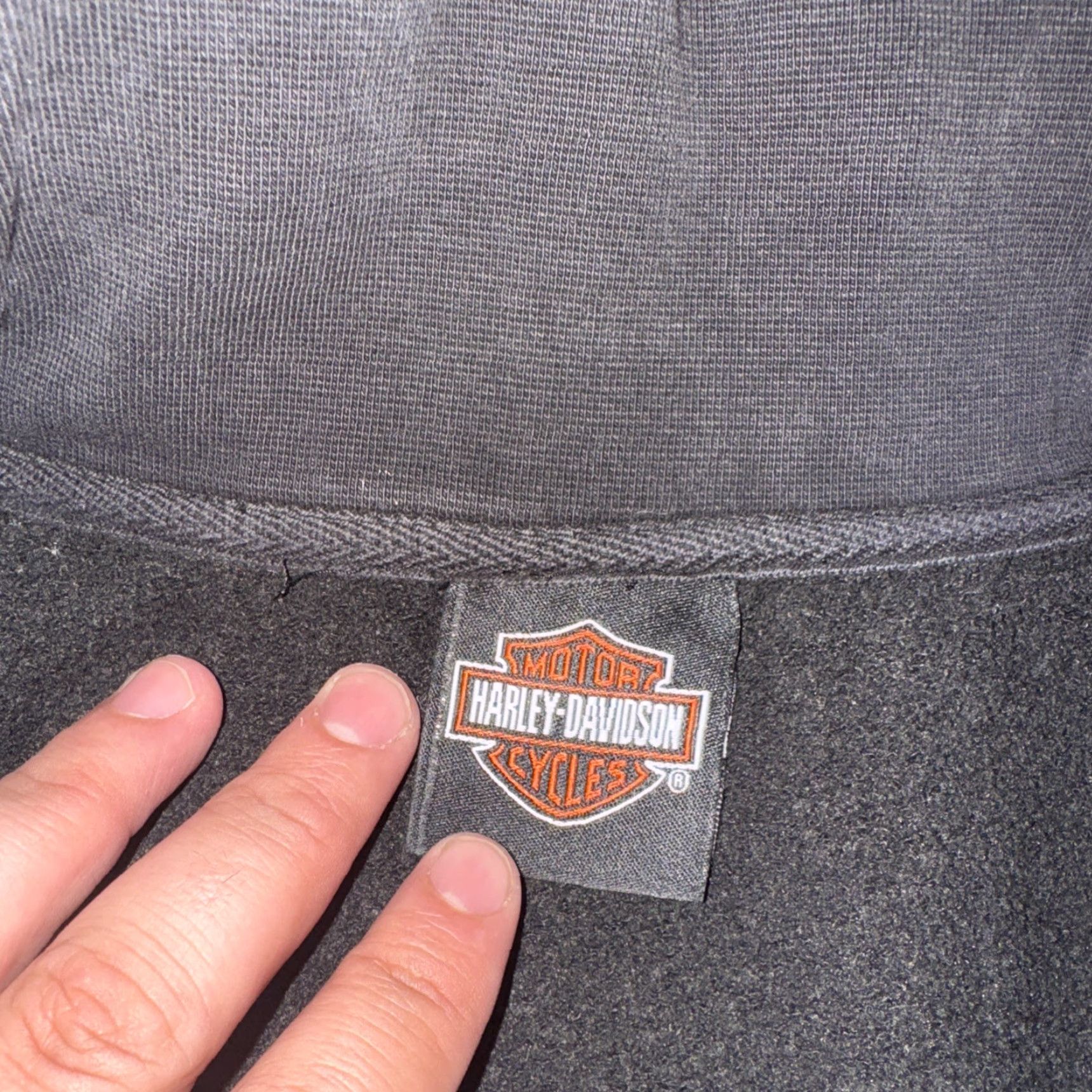 Harley Davidson Harley-Davidson Sweater Full Zip Mock Neck Black Med M Men's Size US M / EU 48-50 / 2 - 7 Thumbnail