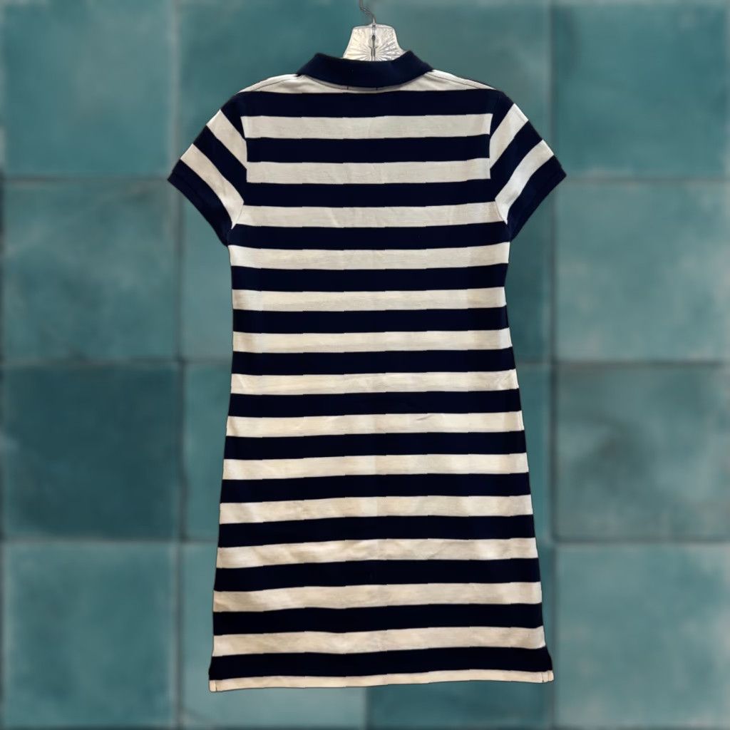 Polo Ralph Lauren VINTAGE Polo Ralph Lauren Mini Shirt Dress XS Small Navy White Stripe Preppy Nautical Shirt Dress Womens XS Navy White Stripe Polo Ralph Lauren Size XS / US 0-2 / IT 36-38 - 1 Thumbnail