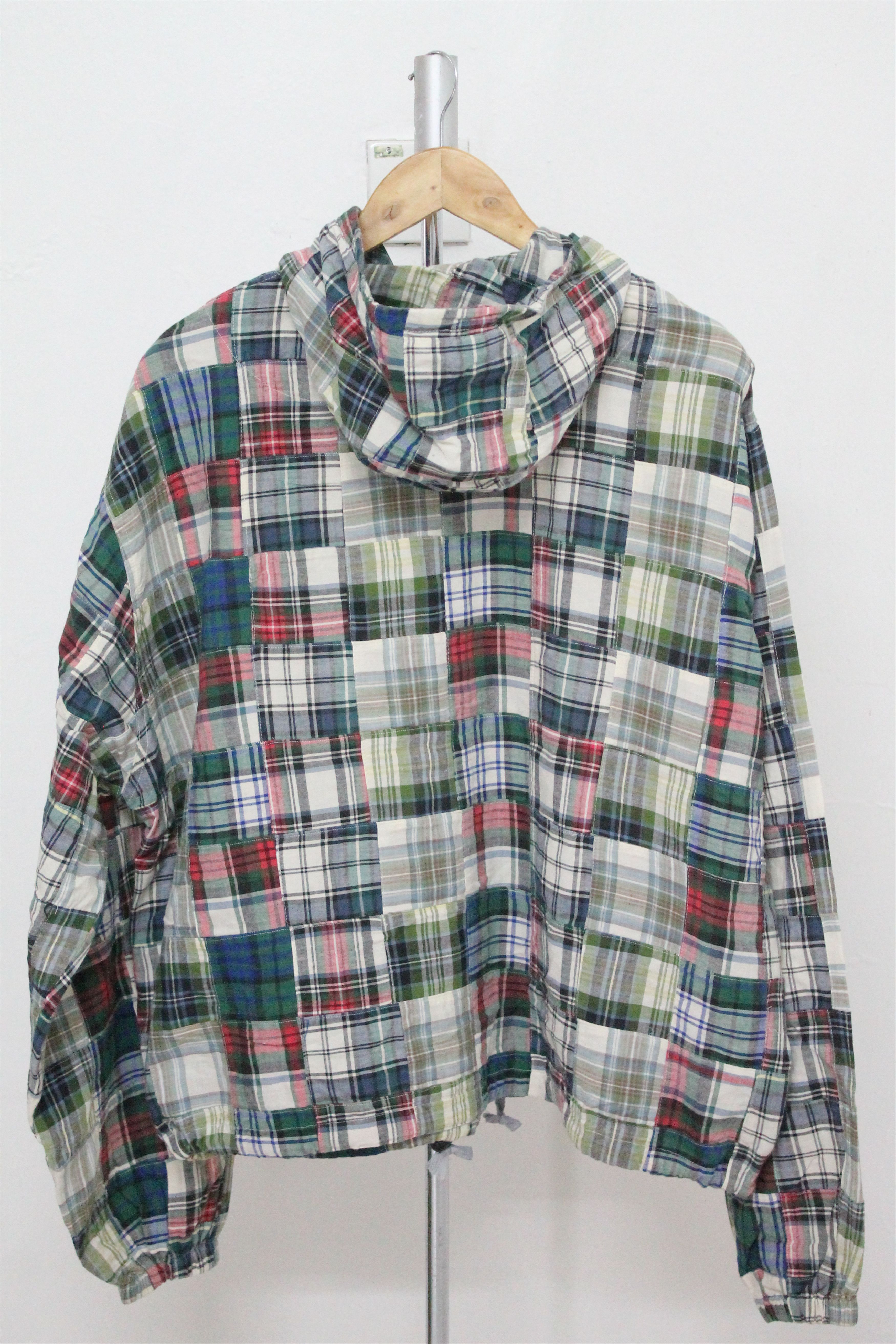 Polo Ralph Lauren Vintage POLO RALPH LAUREN Madras Hoodie Patchwork. Size US L / EU 52-54 / 3 - 7 Thumbnail