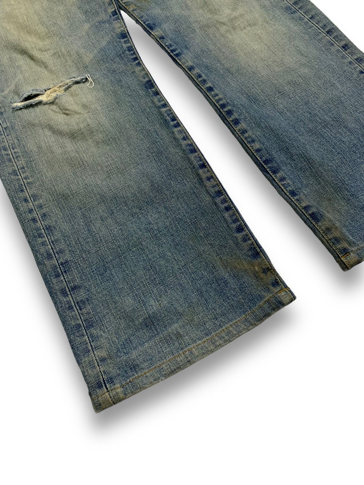 Jun Takahashi Vintage Uniqlo S003 Baggy Dirt Mud Washed Distressed Jeans Size US 32 / EU 48 - 9 Thumbnail