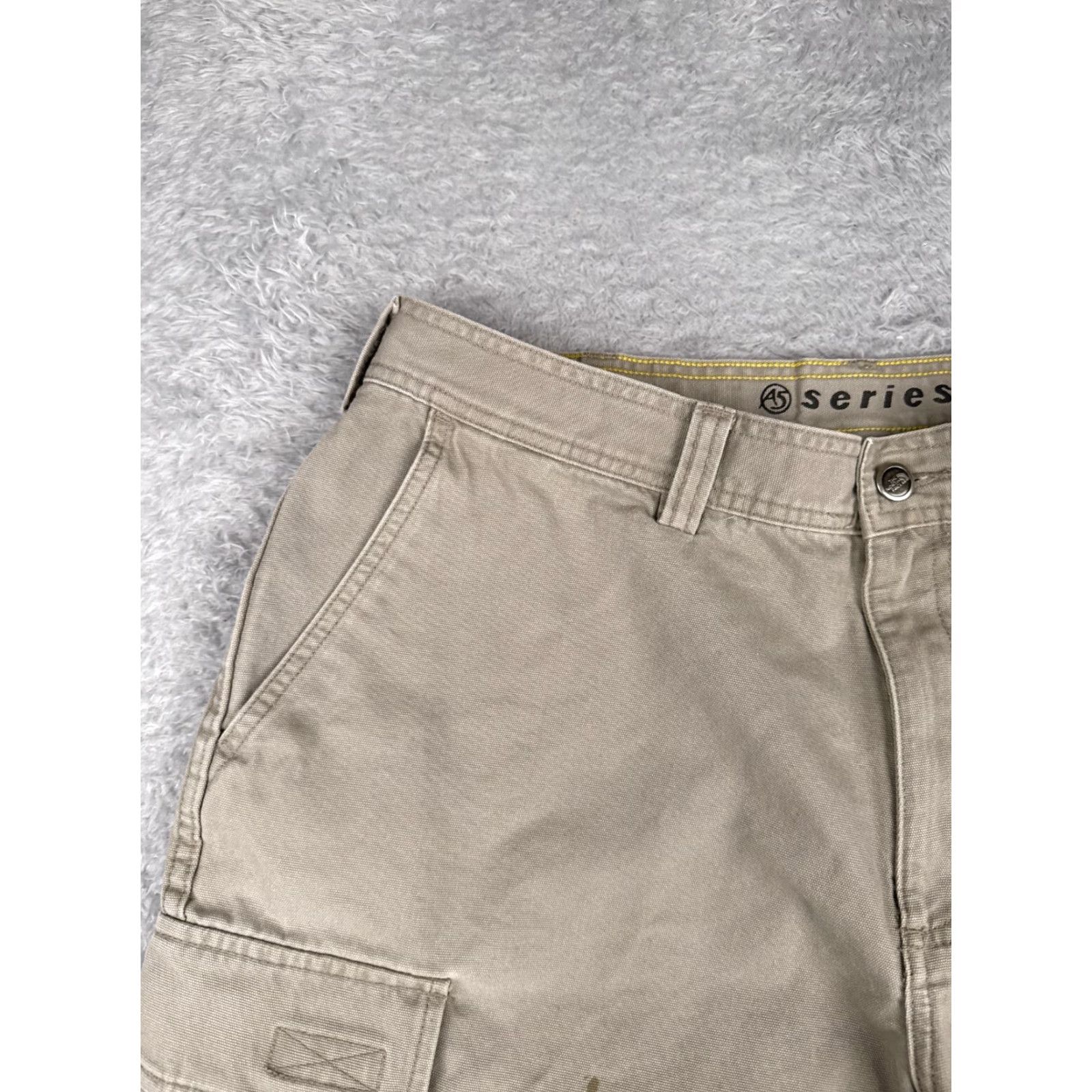 The North Face The North Face Men Short Beige Cotton Canvas Cargo 36x10 Belted Zip Front Pockets Casual Vintage No Size US 36 / EU 52 - 4 Thumbnail