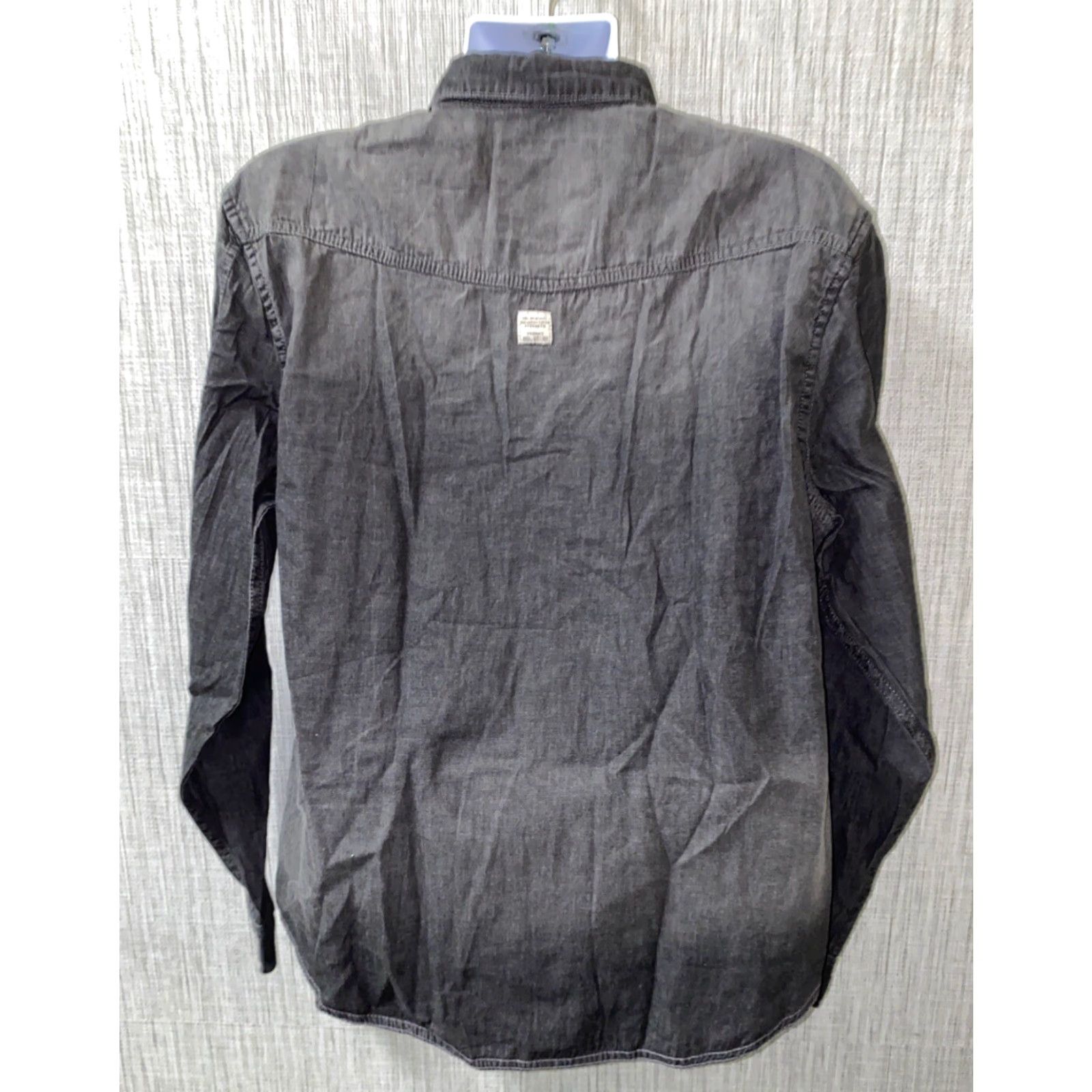 Vintage Jack South London Mens Gray Long Sleeve Button Front Shirt Size XL NWT Size US XL / EU 56 / 4 - 5 Thumbnail