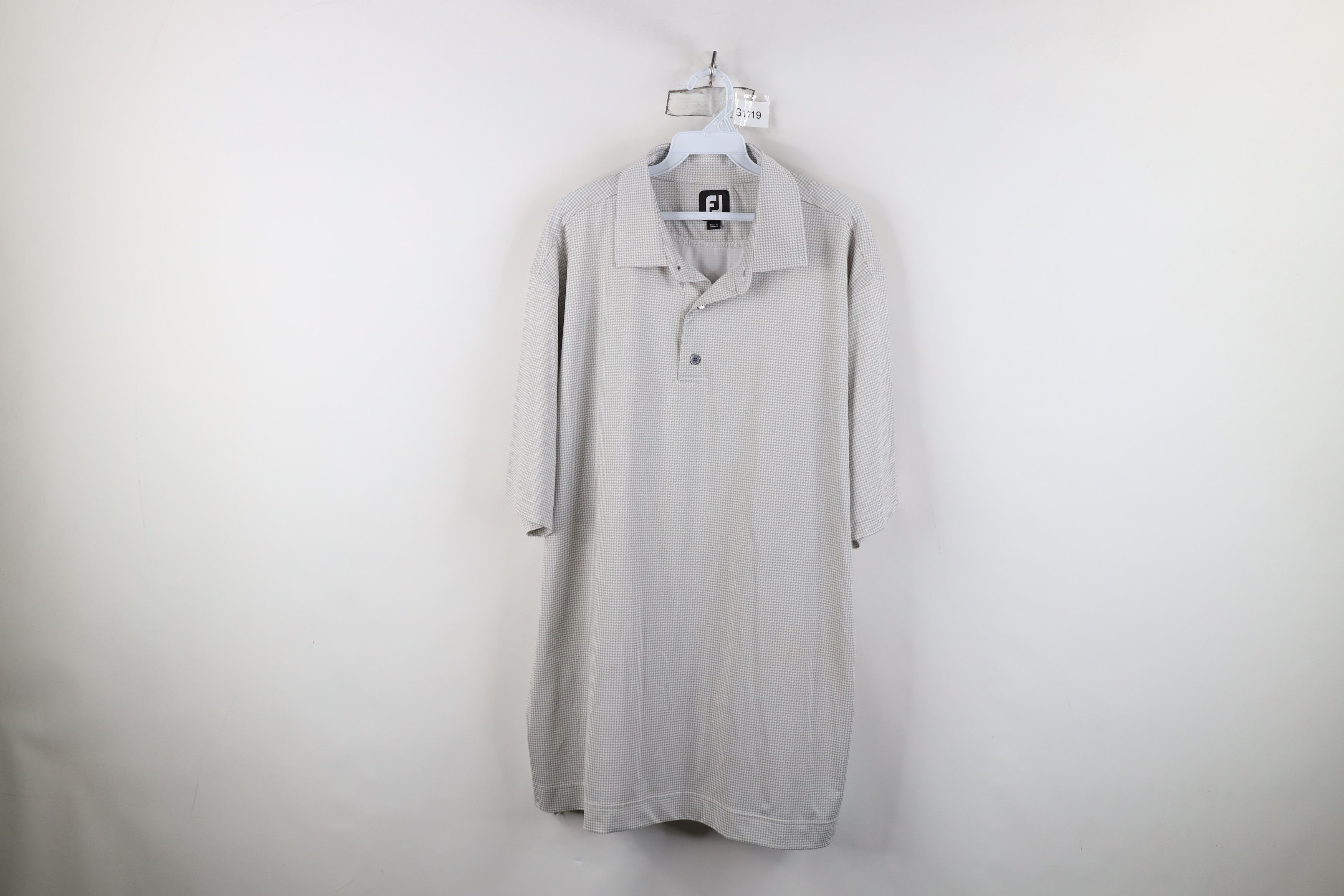 Footjoy FootJoy Stretch Short Sleeve Collared Golf Polo Shirt Gray Size US XL / EU 56 / 4 - 1 Thumbnail